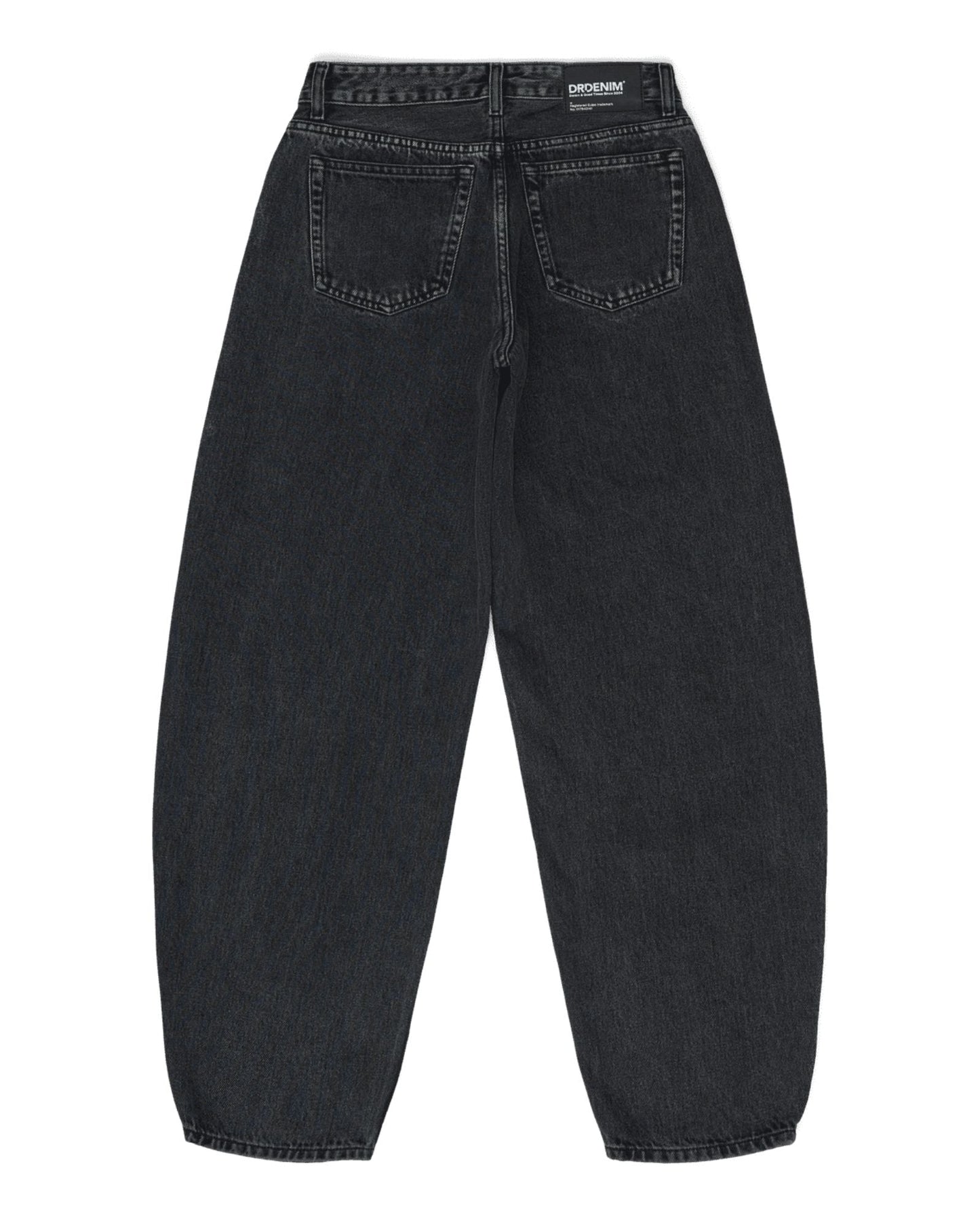 Nanci Barrel Jeans PETITE - Aged Black