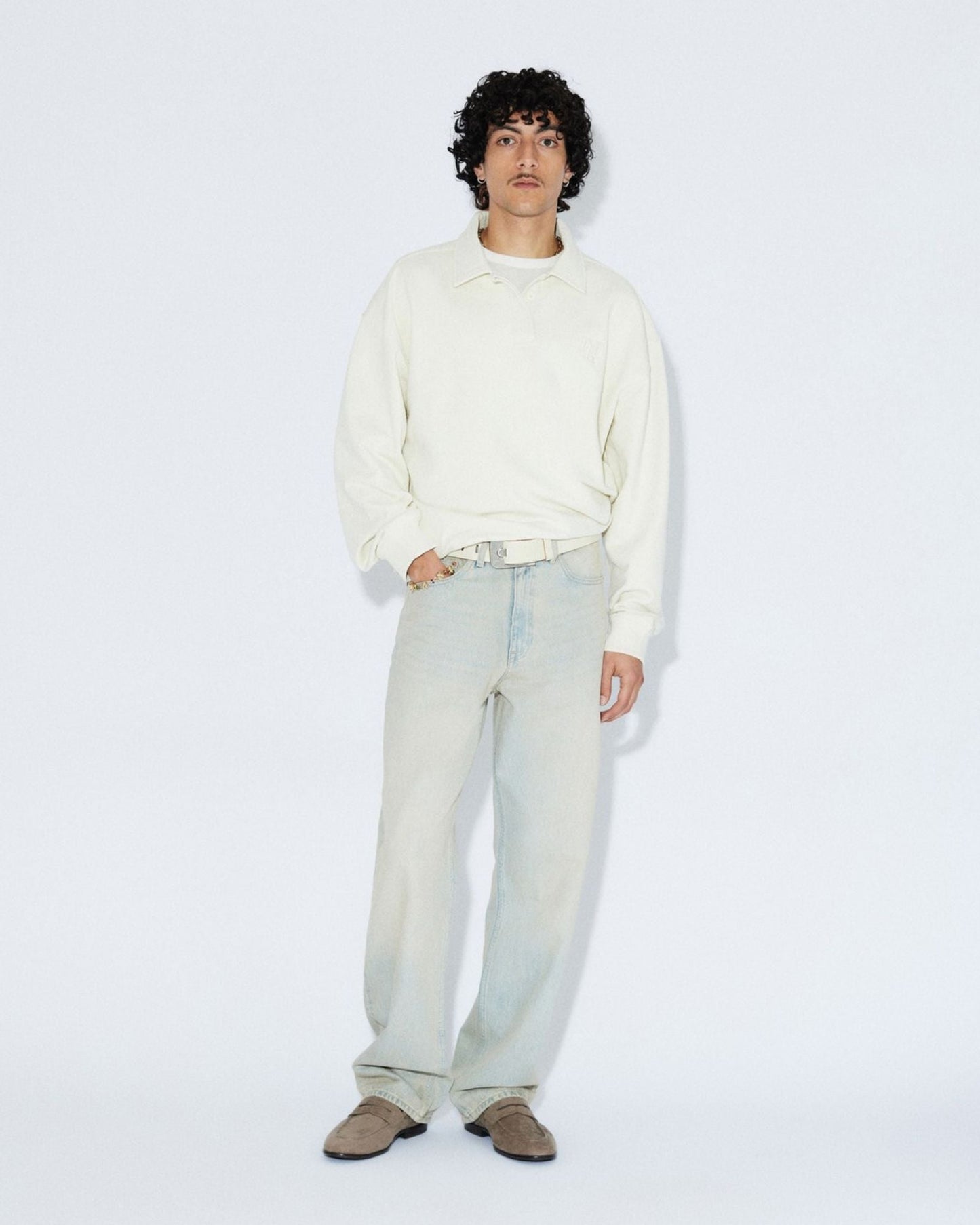 Omar Relaxed Jeans - Stream Light Sand