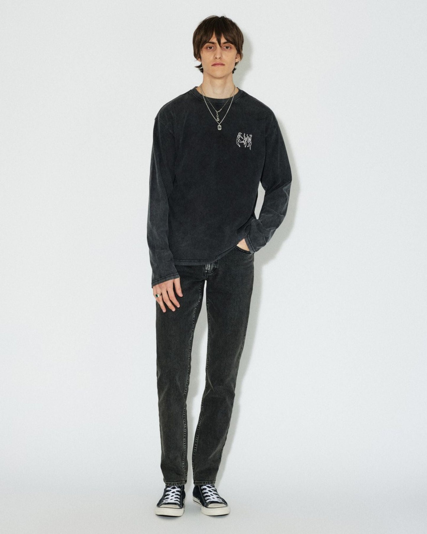 Pype Slim Jeans - Tar Aged Black