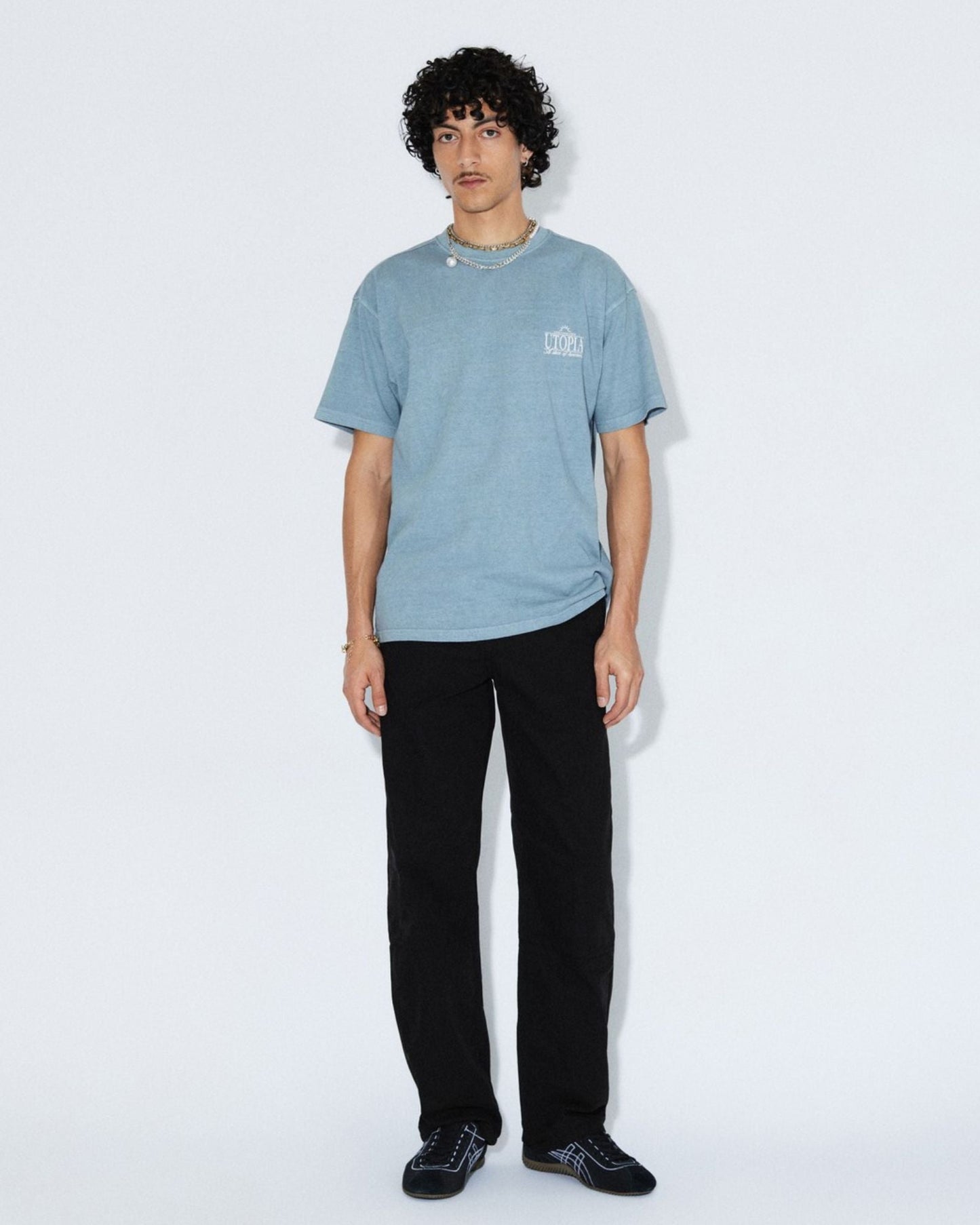 Trooper Tee - Washed Blue Utopia