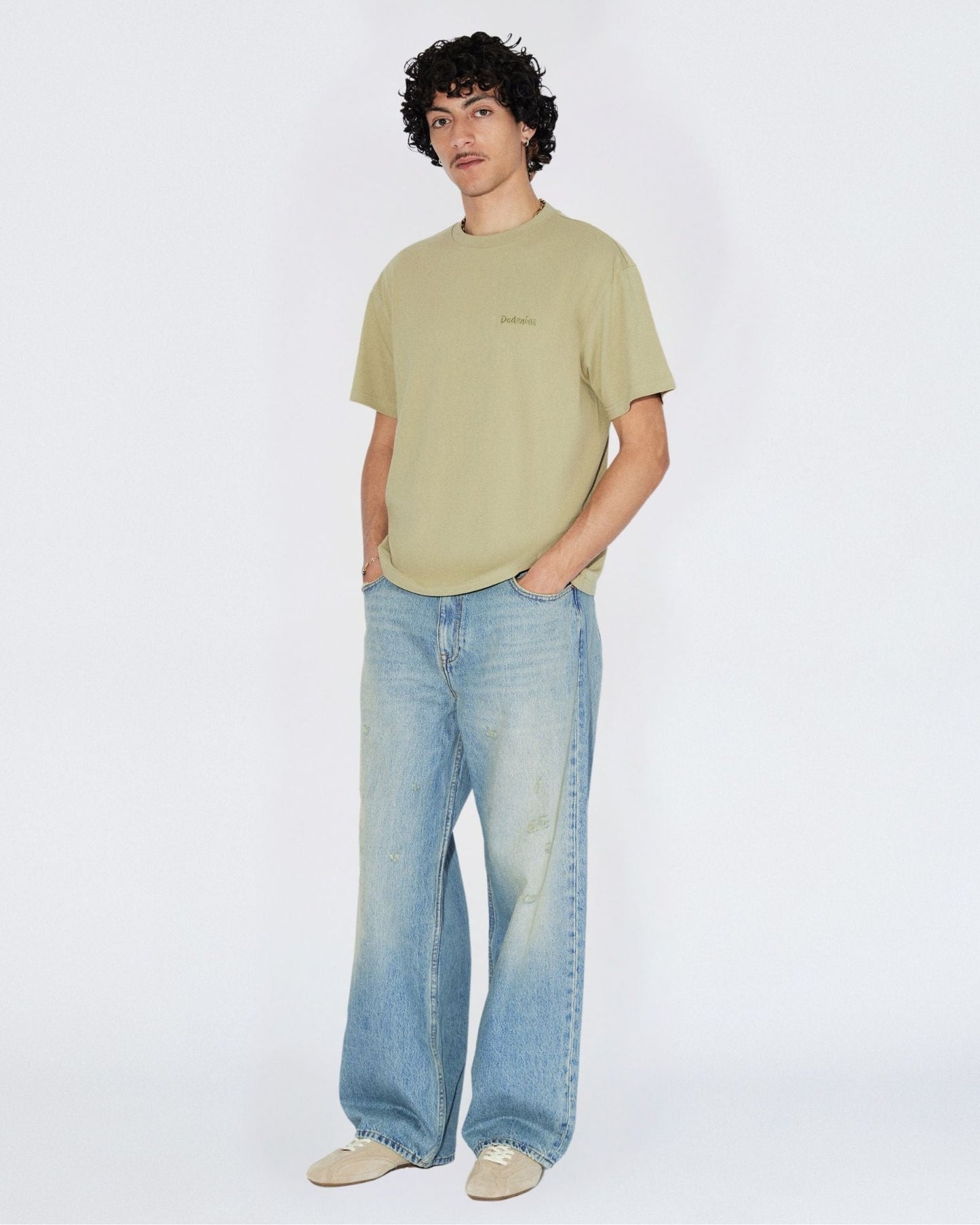 Bace Tee - Lt Green Brush