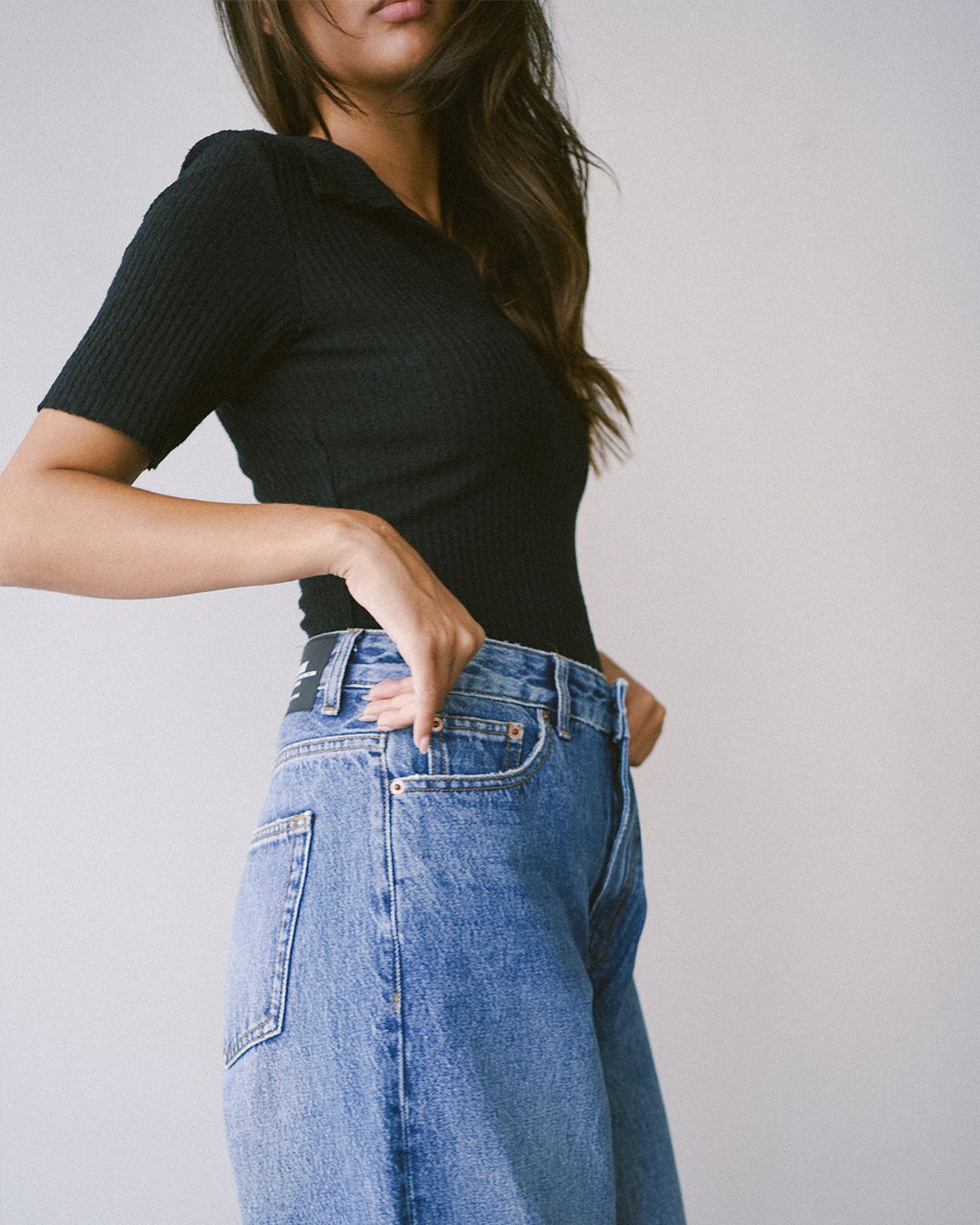 Donna High Relaxed Jeans - Stream Mid Used