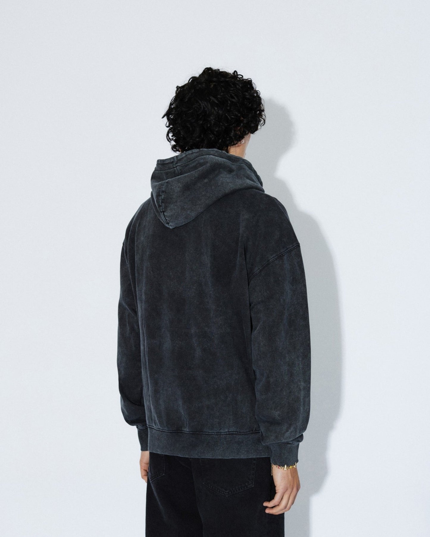 Aiden Hoodie - Washed Black Utopia