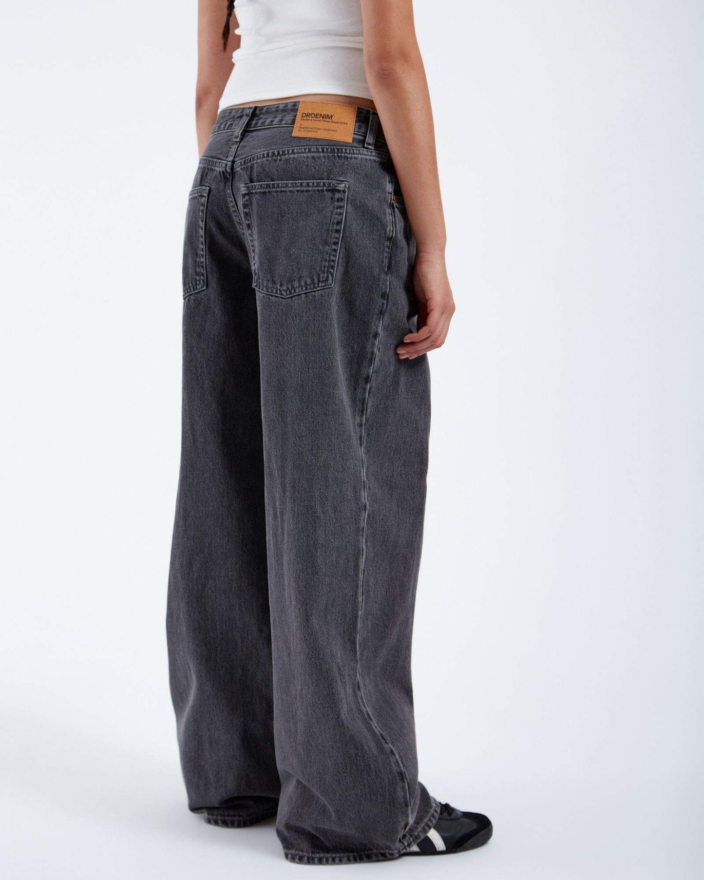 Ary Low Baggy Jeans - Mid Grey Retro