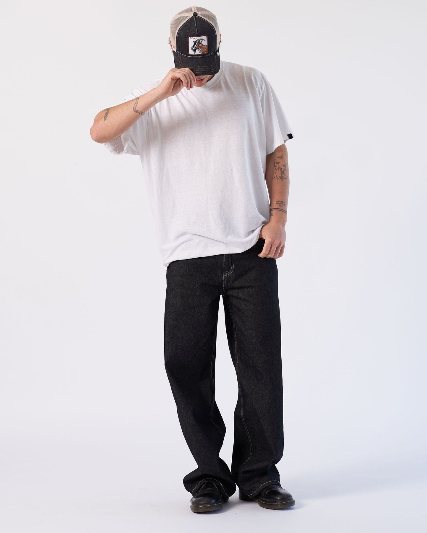 Cormac Baggy Jeans - Black Rinse Contrast