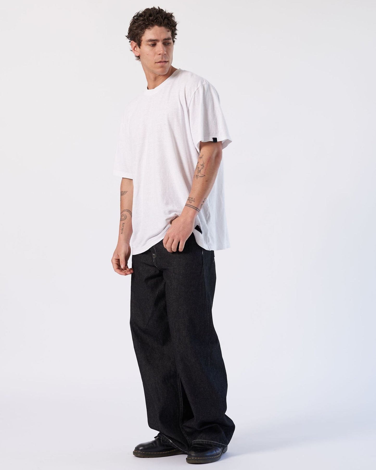 Cormac Baggy Jeans - Black Rinse Contrast
