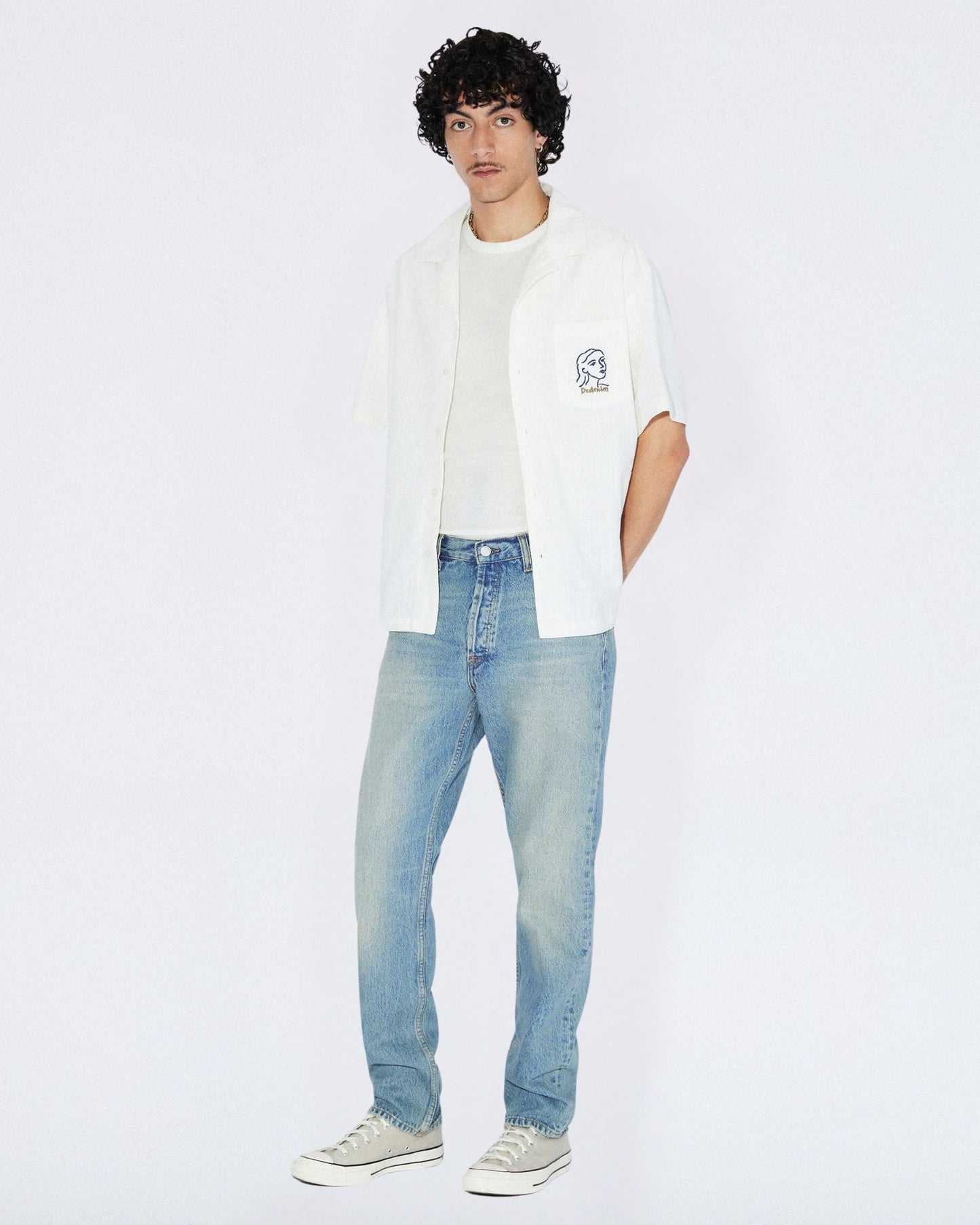 Dash Straight Jeans - Stream Sky Aged