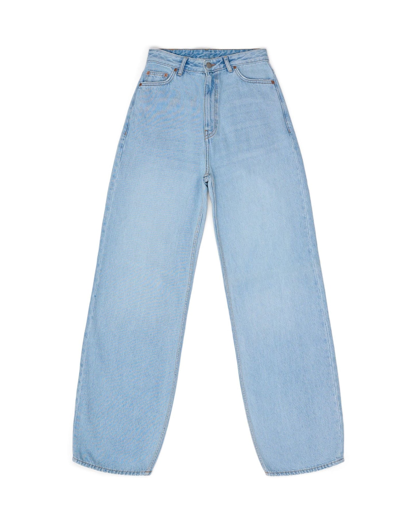 Donna High Relaxed Jeans - Stream Light Used