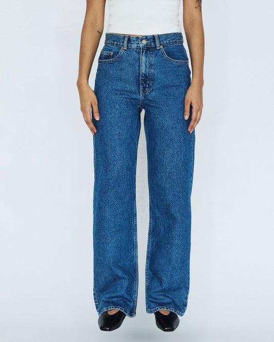 Echo High Straight Jeans - Bay Mid Retro