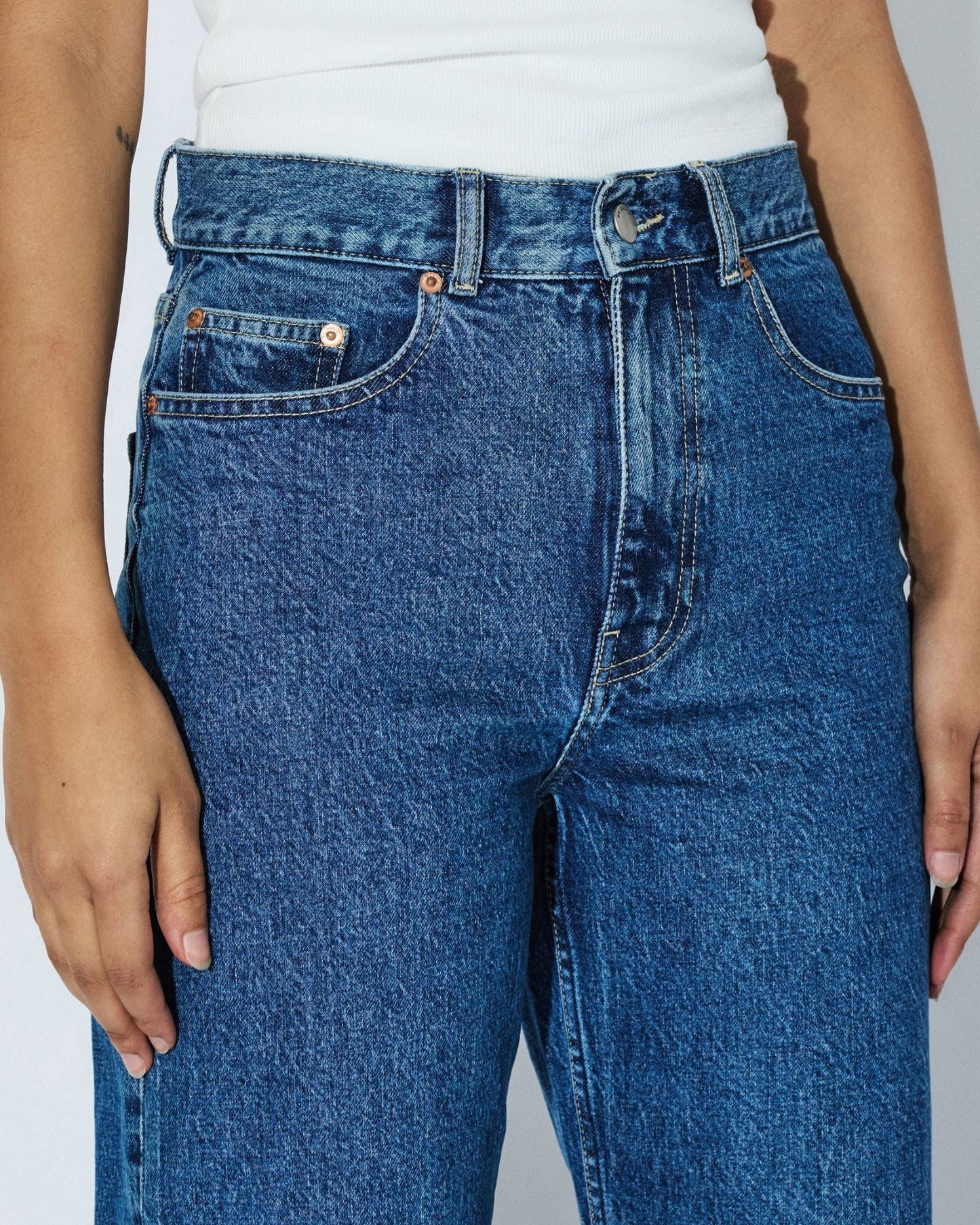 Echo High Straight Jeans TALL - Bay Mid Retro