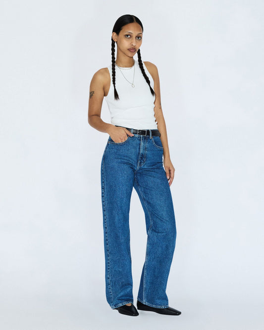 Echo High Straight Jeans TALL - Bay Mid Retro