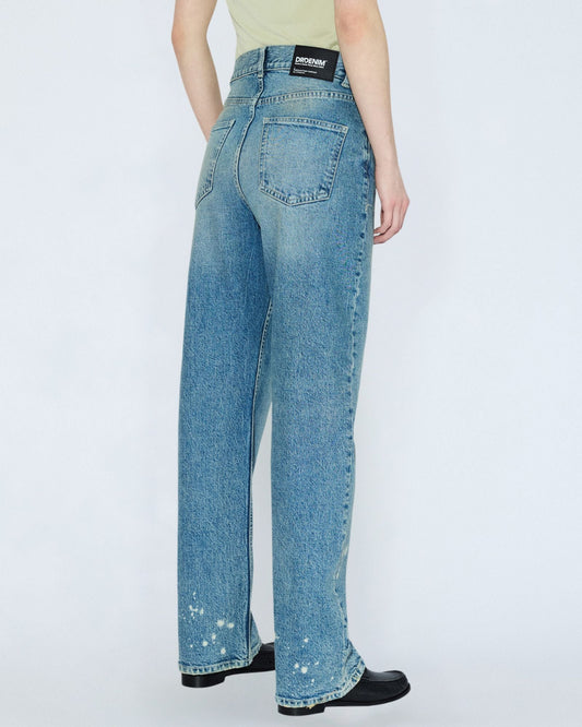 Echo High Straight Jeans - Bay Sky Dirty