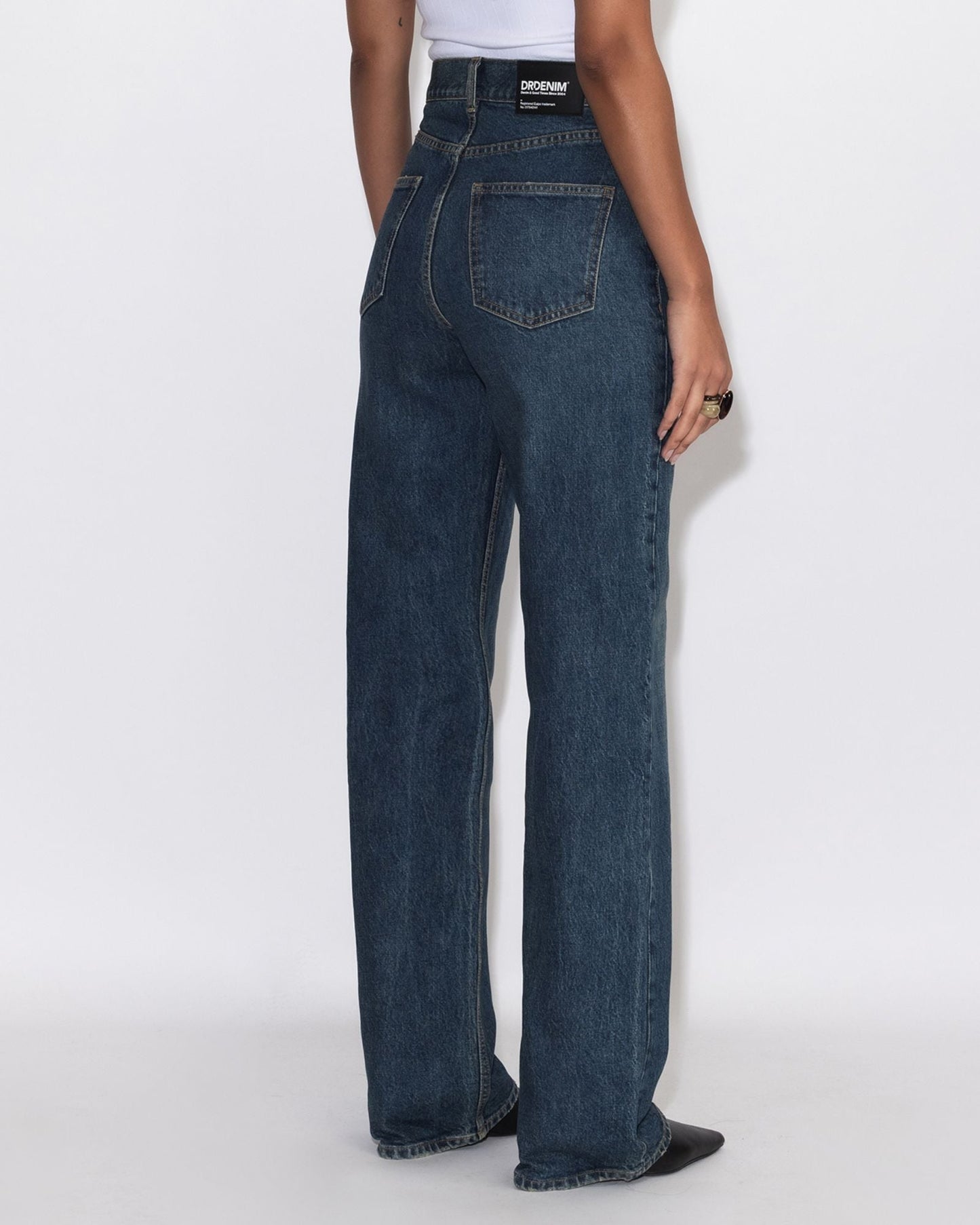 Echo High Straight Jeans TALL - Bay Dark Used Vintage
