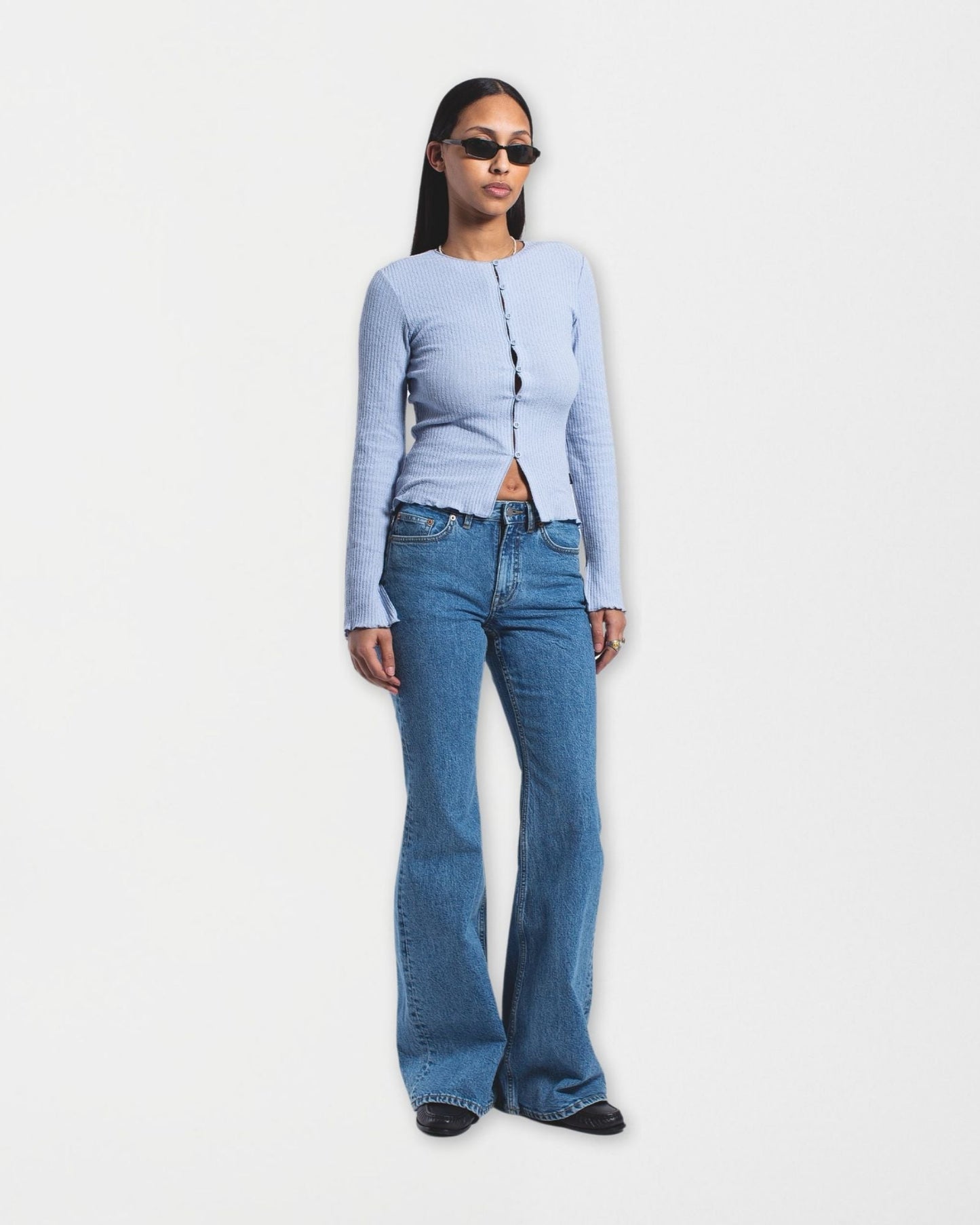 Elba Mid Bootcut Jeans - Bay Sky Retro