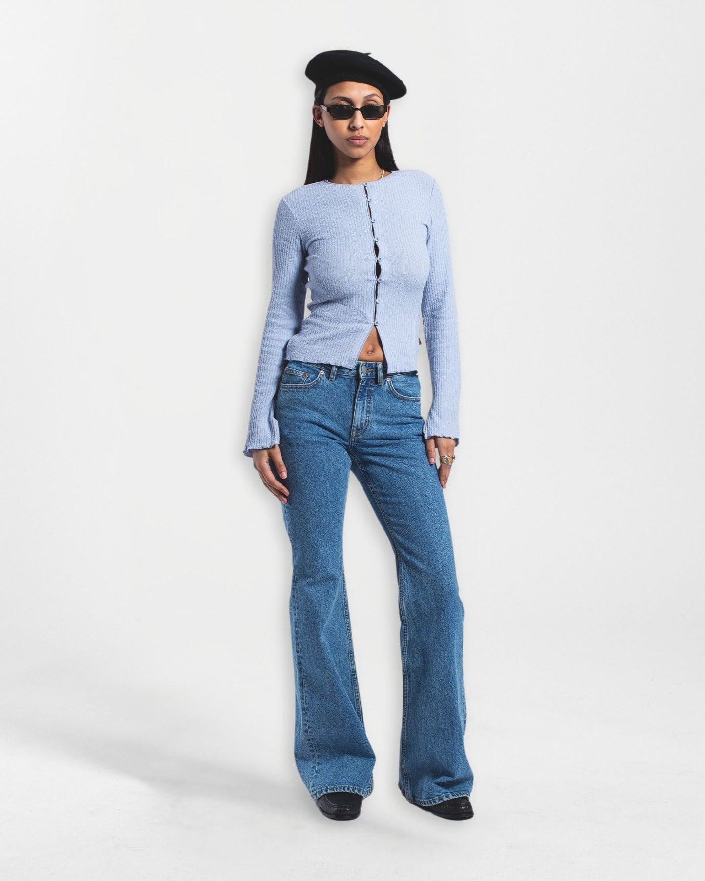 Elba Mid Bootcut Jeans - Bay Sky Retro