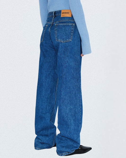 Hill Low Relaxed Jeans - Haze Mid Retro Crease