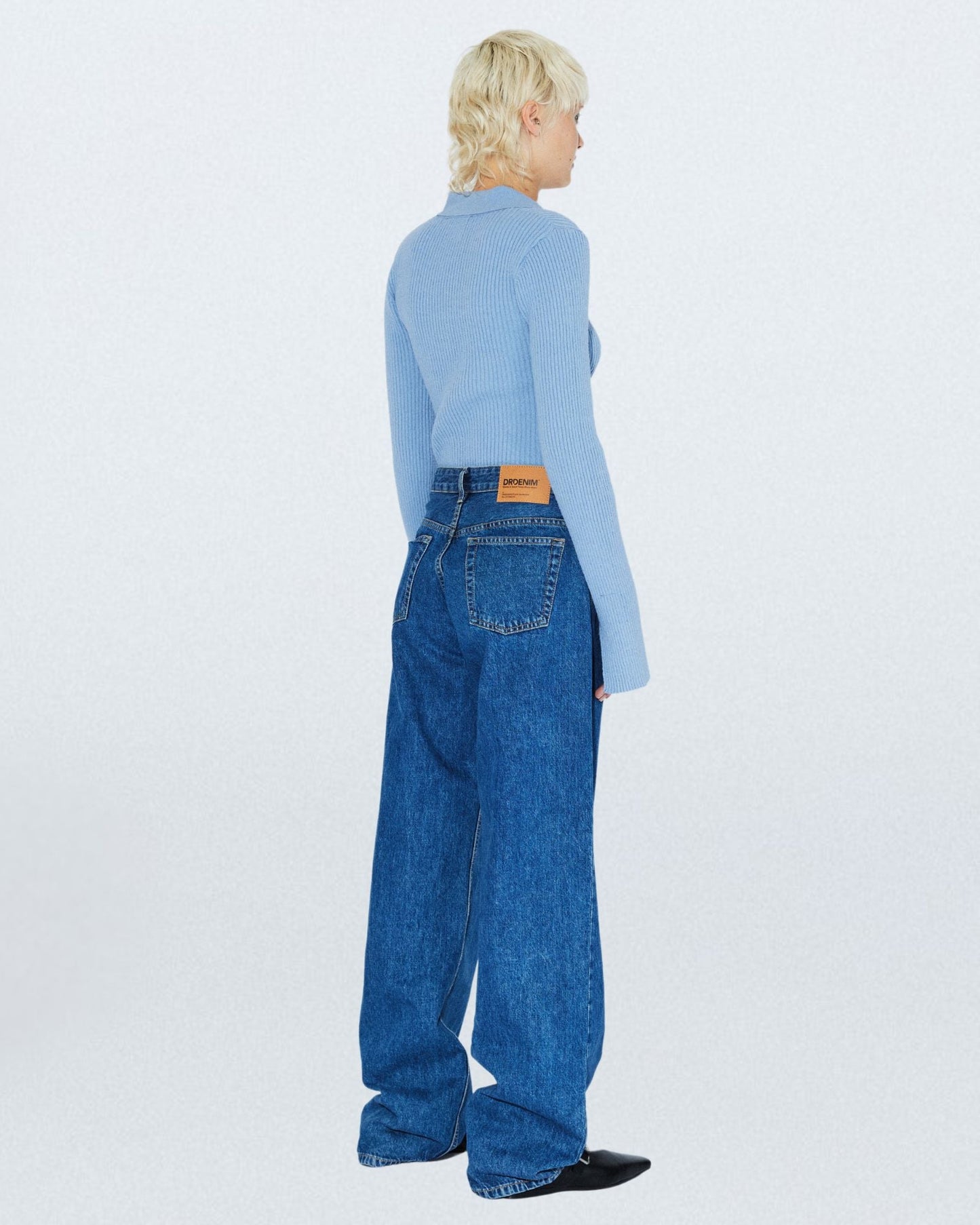 Hill Low Relaxed Jeans - Haze Mid Retro Crease