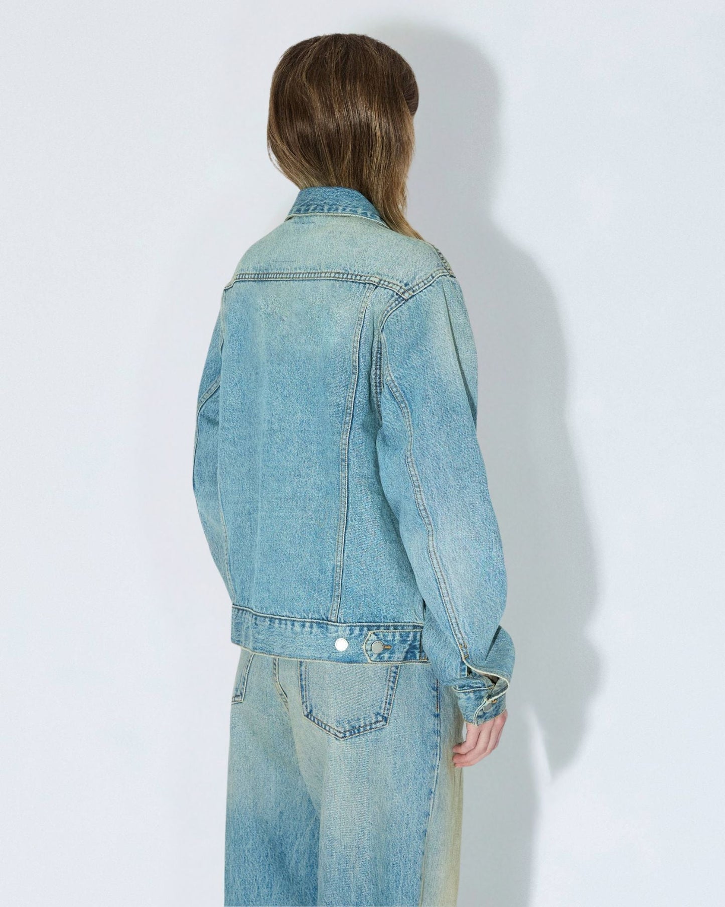 Joey Trucker Jacket - Stream Sky Aged