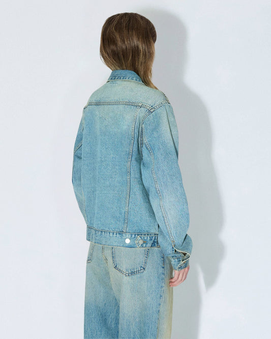 Joey Trucker Jacket - Stream Sky Aged