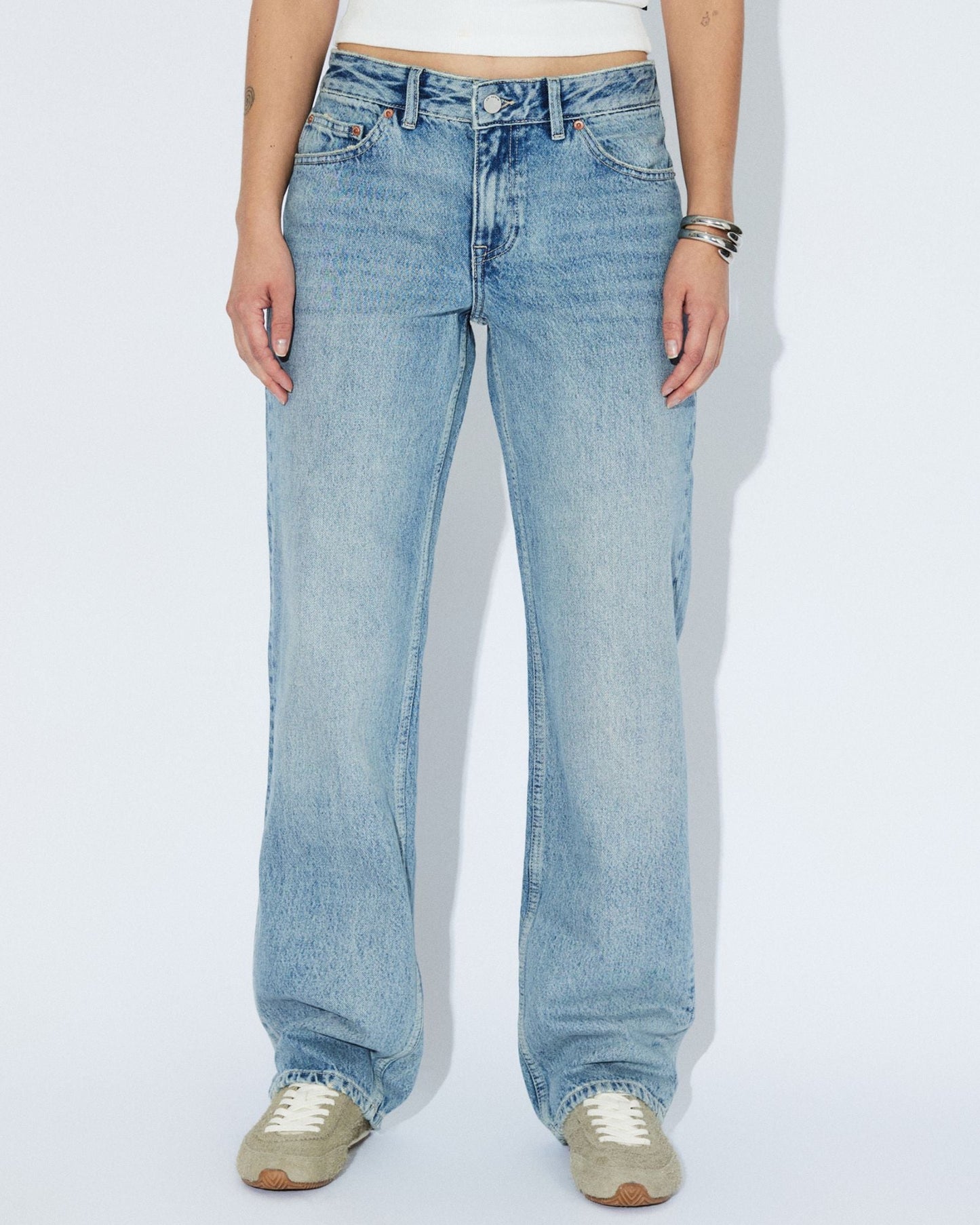 Nika Mid Straight Jeans - Drift Light Used