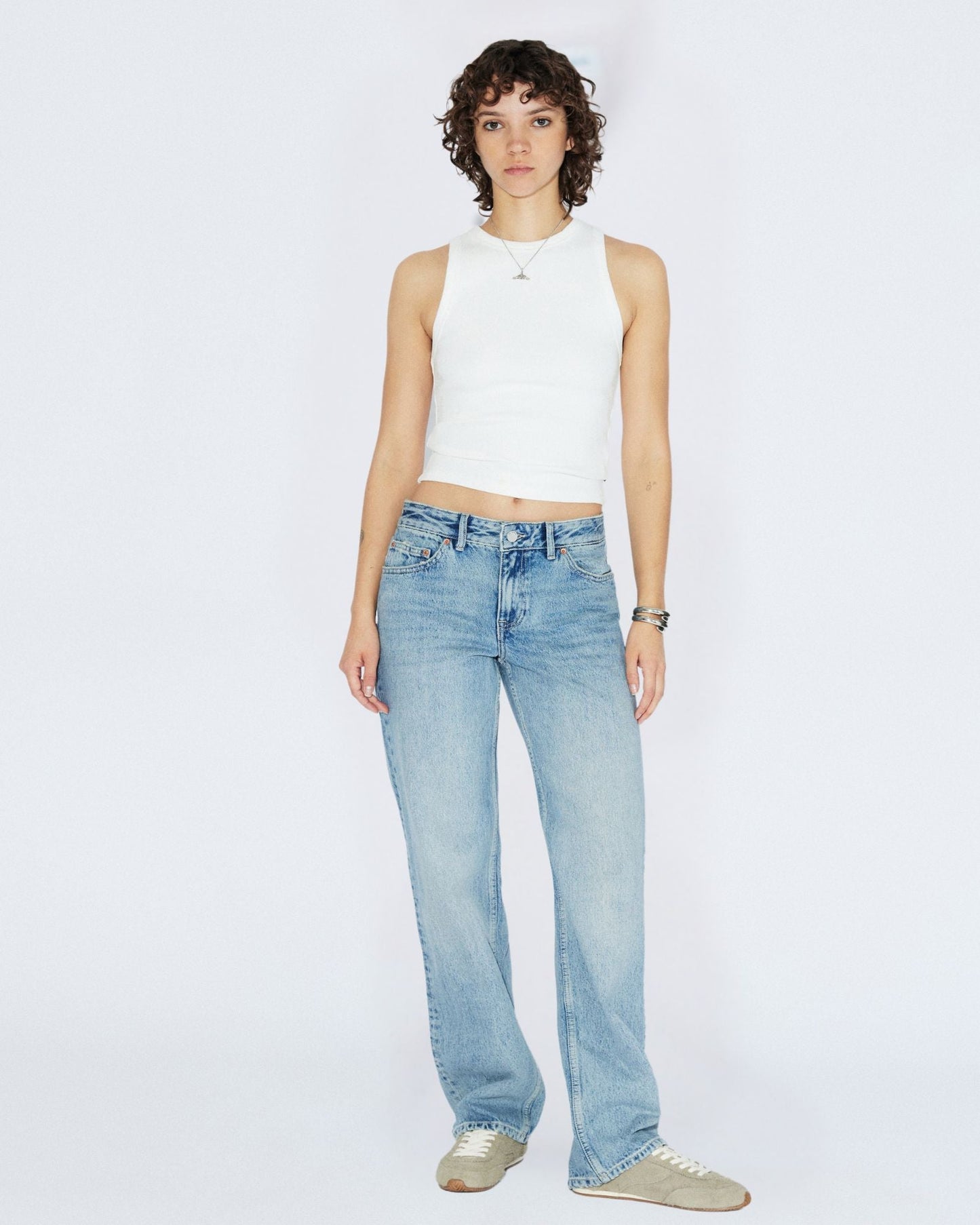 Nika Mid Straight Jeans - Drift Light Used