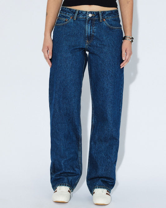 Nika Mid Straight Jeans - Stream Dark Retro Vintage