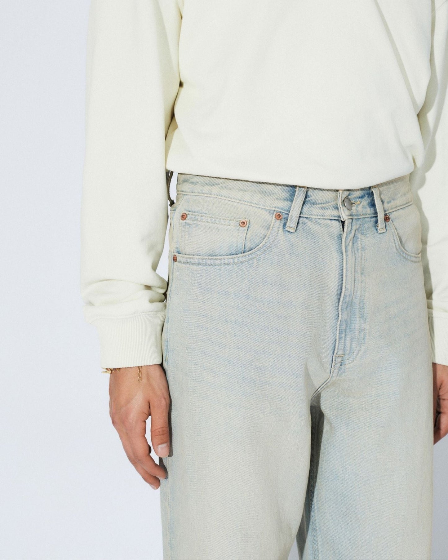 Omar Relaxed Jeans - Stream Light Sand