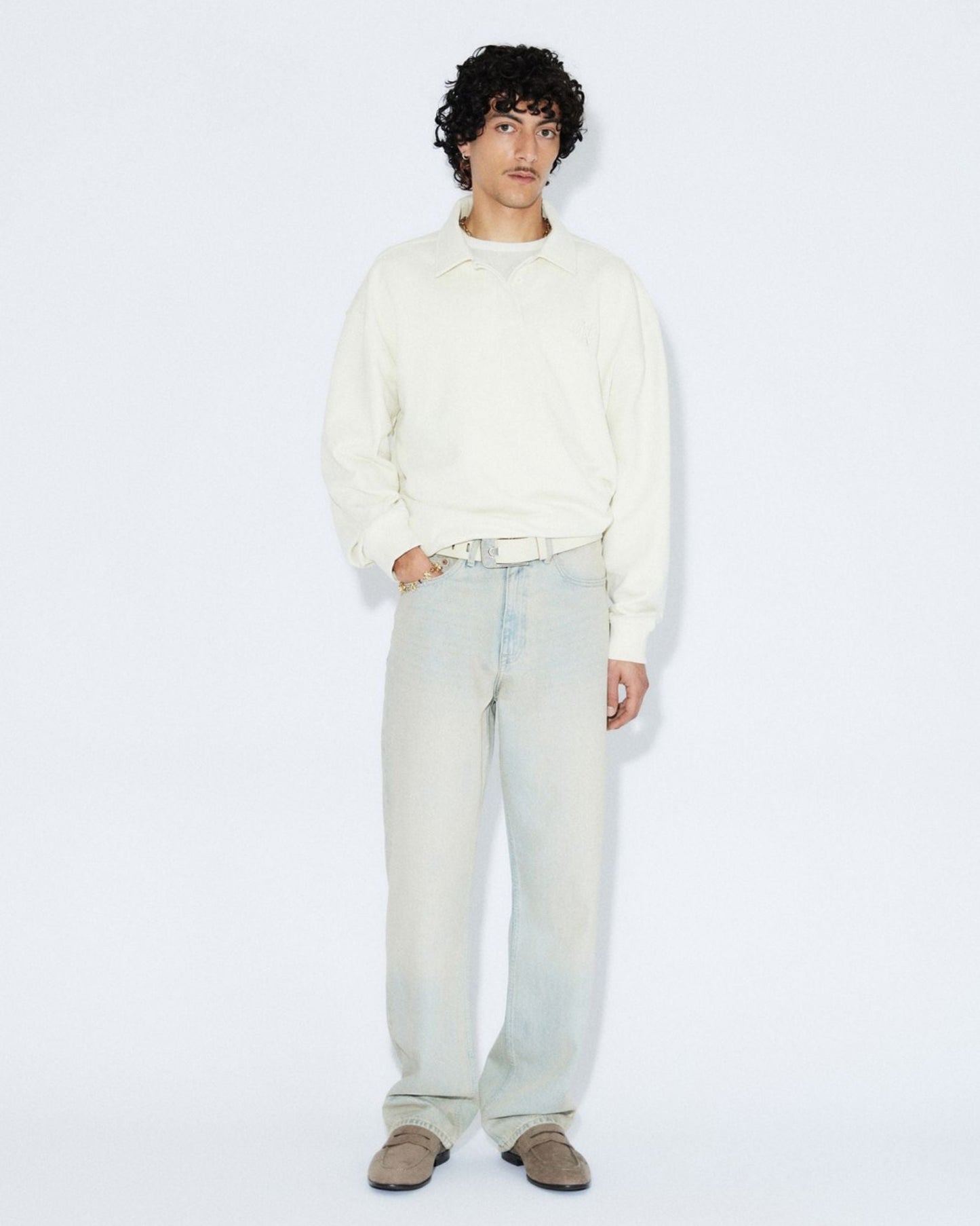 Omar Relaxed Jeans - Stream Light Sand