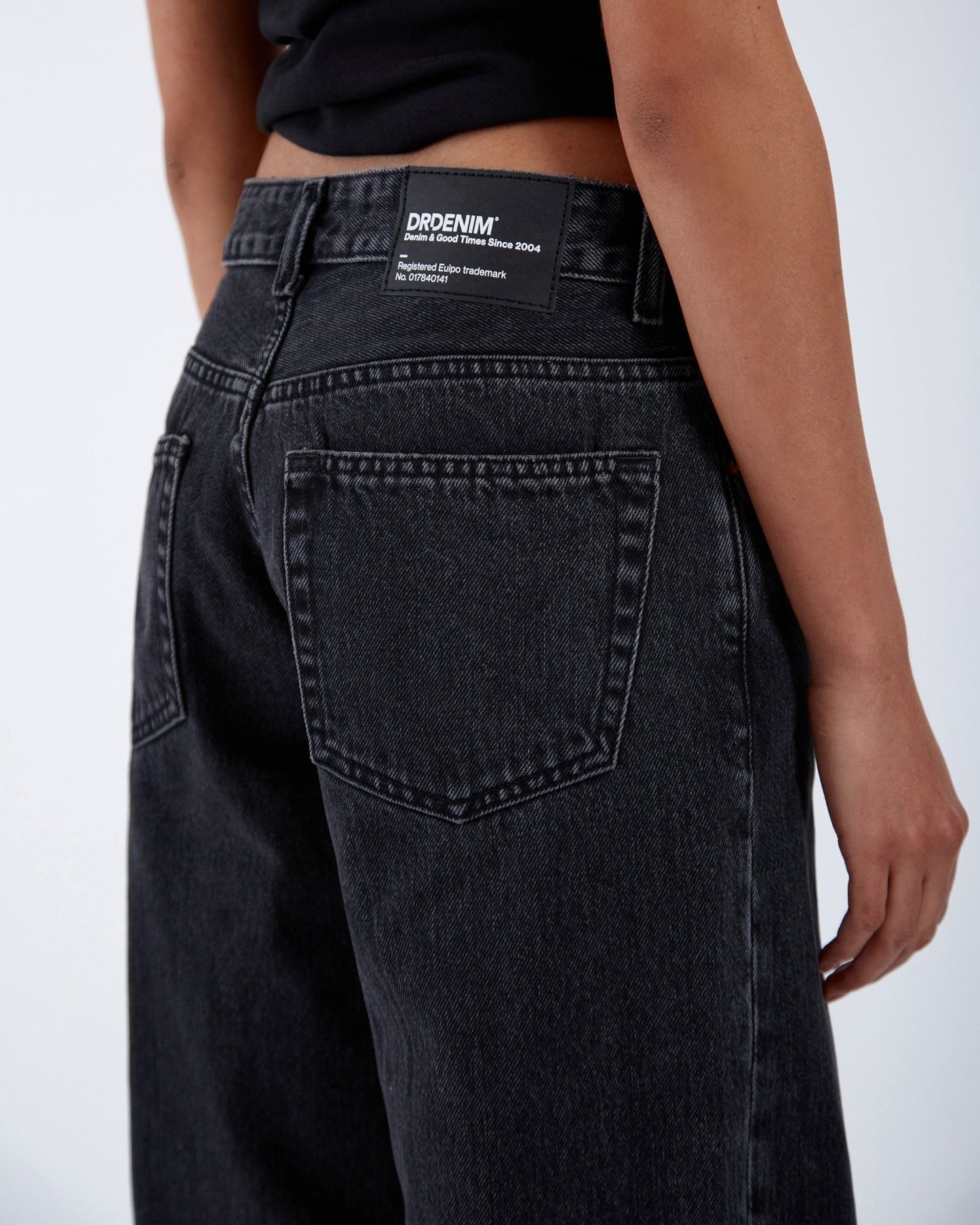 Rhue Low Wide Jeans TALL - Retro Black