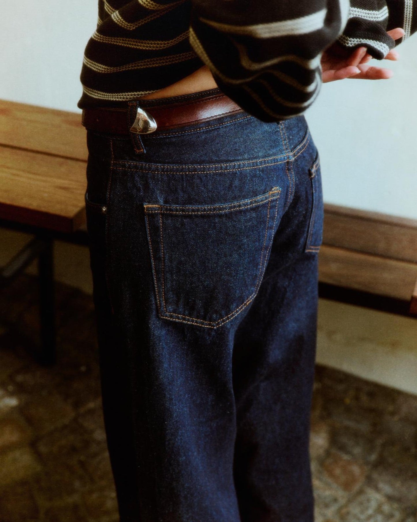 Rhue Low Wide Jeans TALL - Stream Rinse