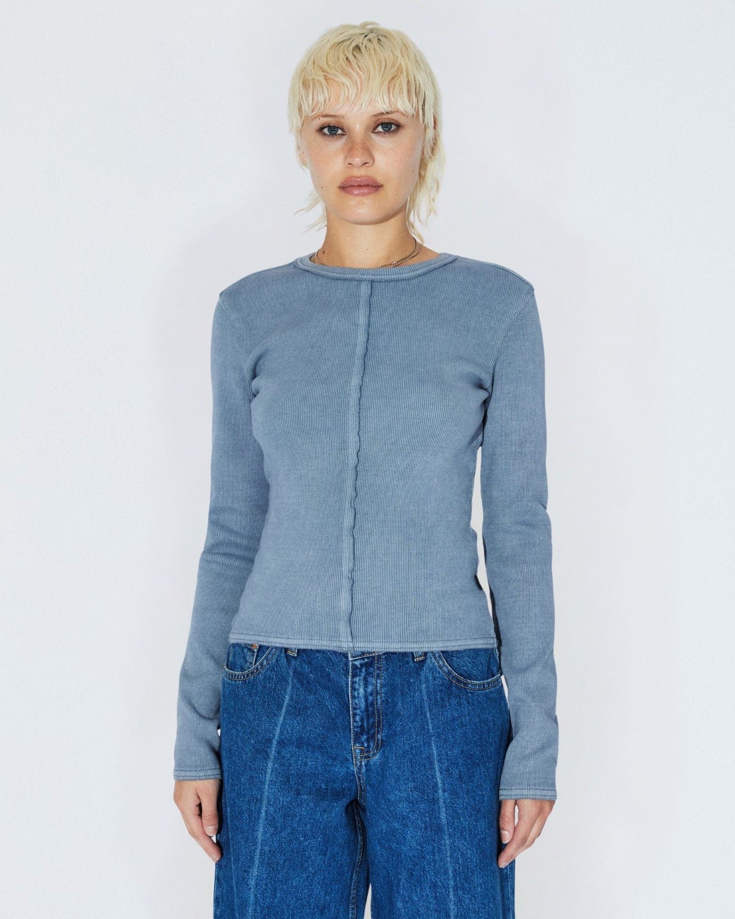 Stella Rib - Washed Blue