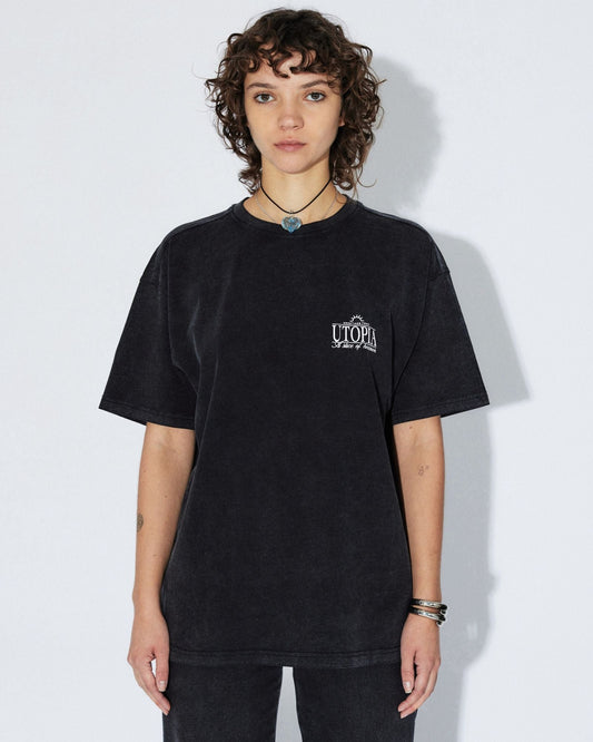 Trooper Tee - Washed Black Utopia