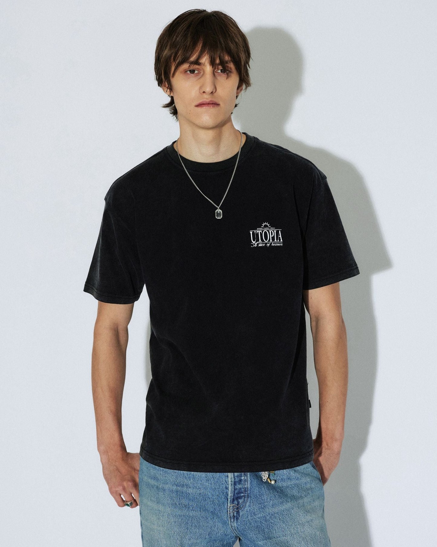 Trooper Tee - Washed Black Utopia