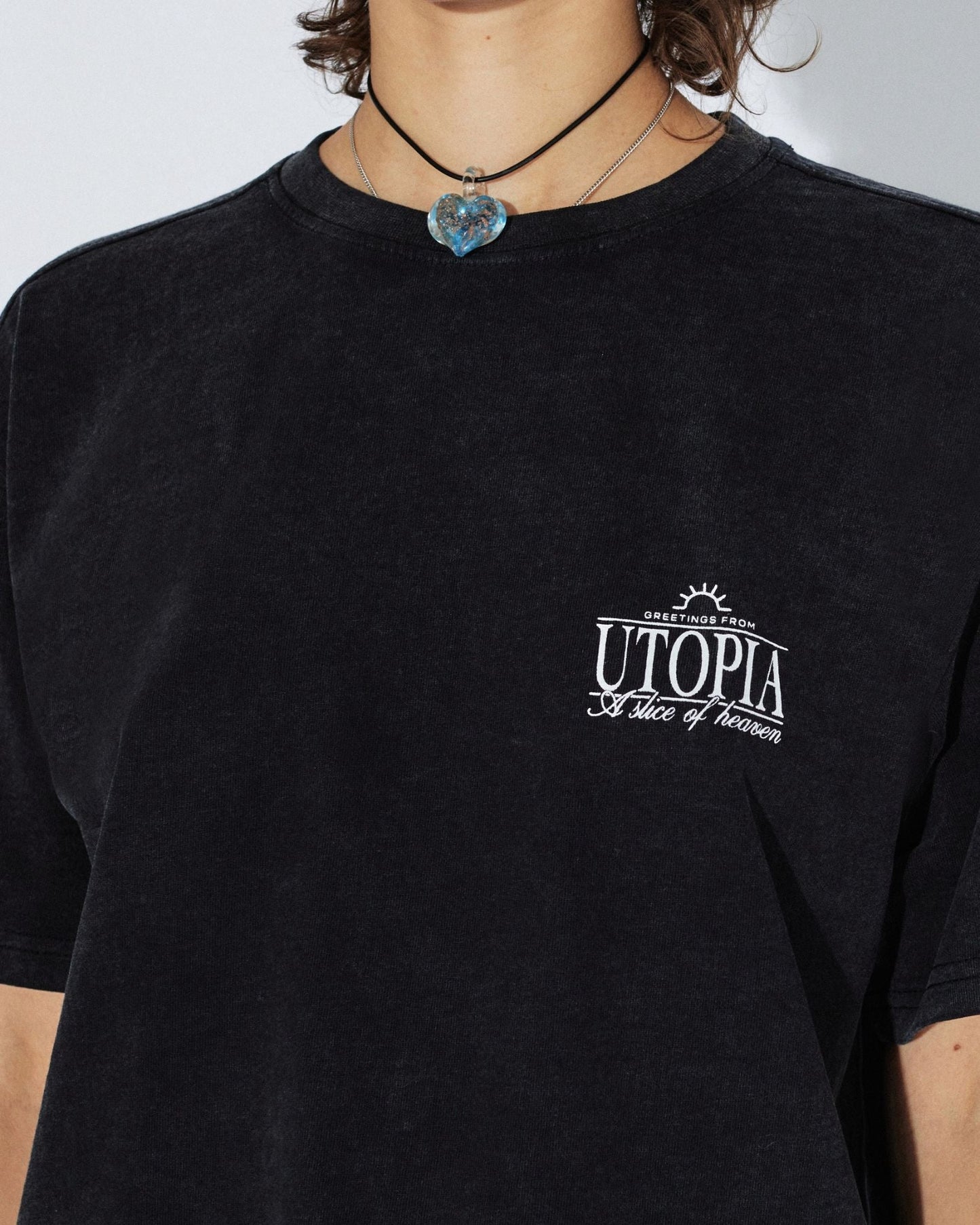 Trooper Tee - Washed Black Utopia