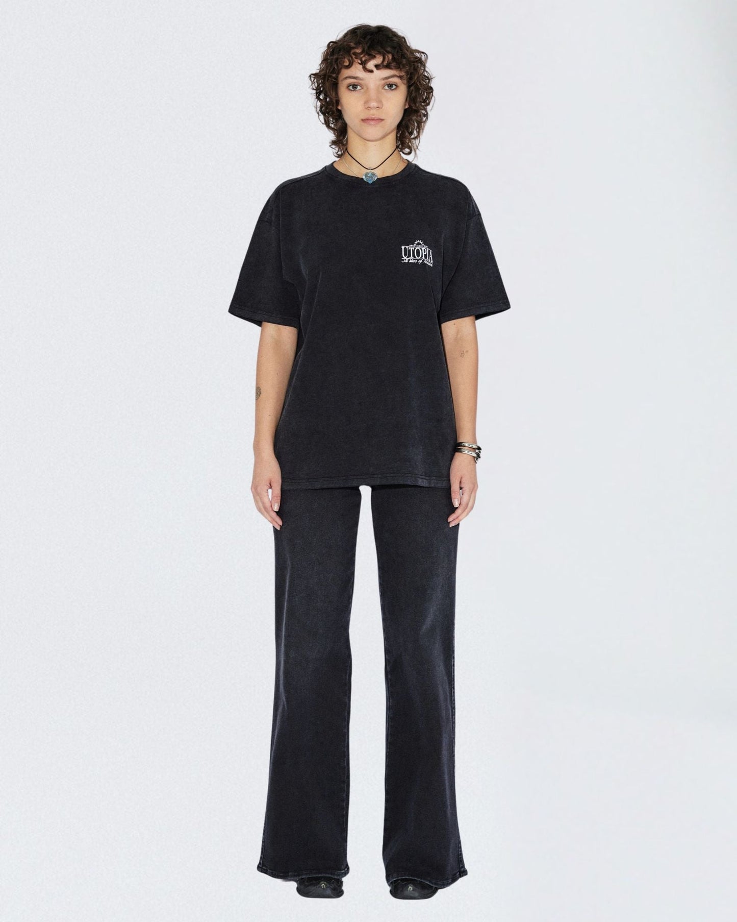 Trooper Tee - Washed Black Utopia