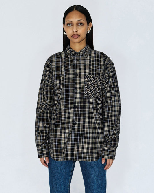 Wes Shirt - Black Summer Check