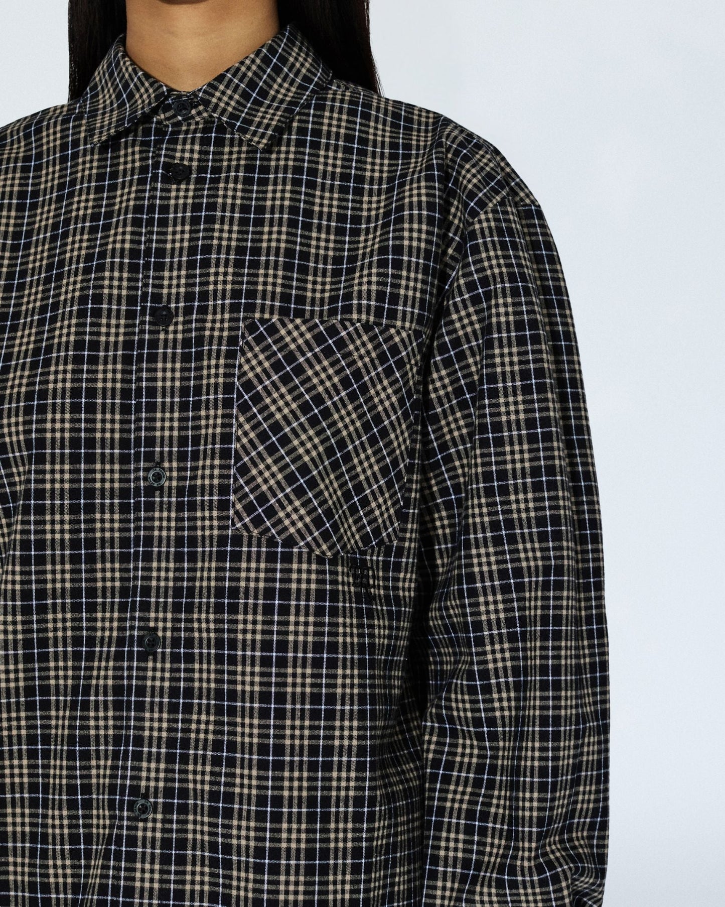 Wes Shirt - Black Summer Check