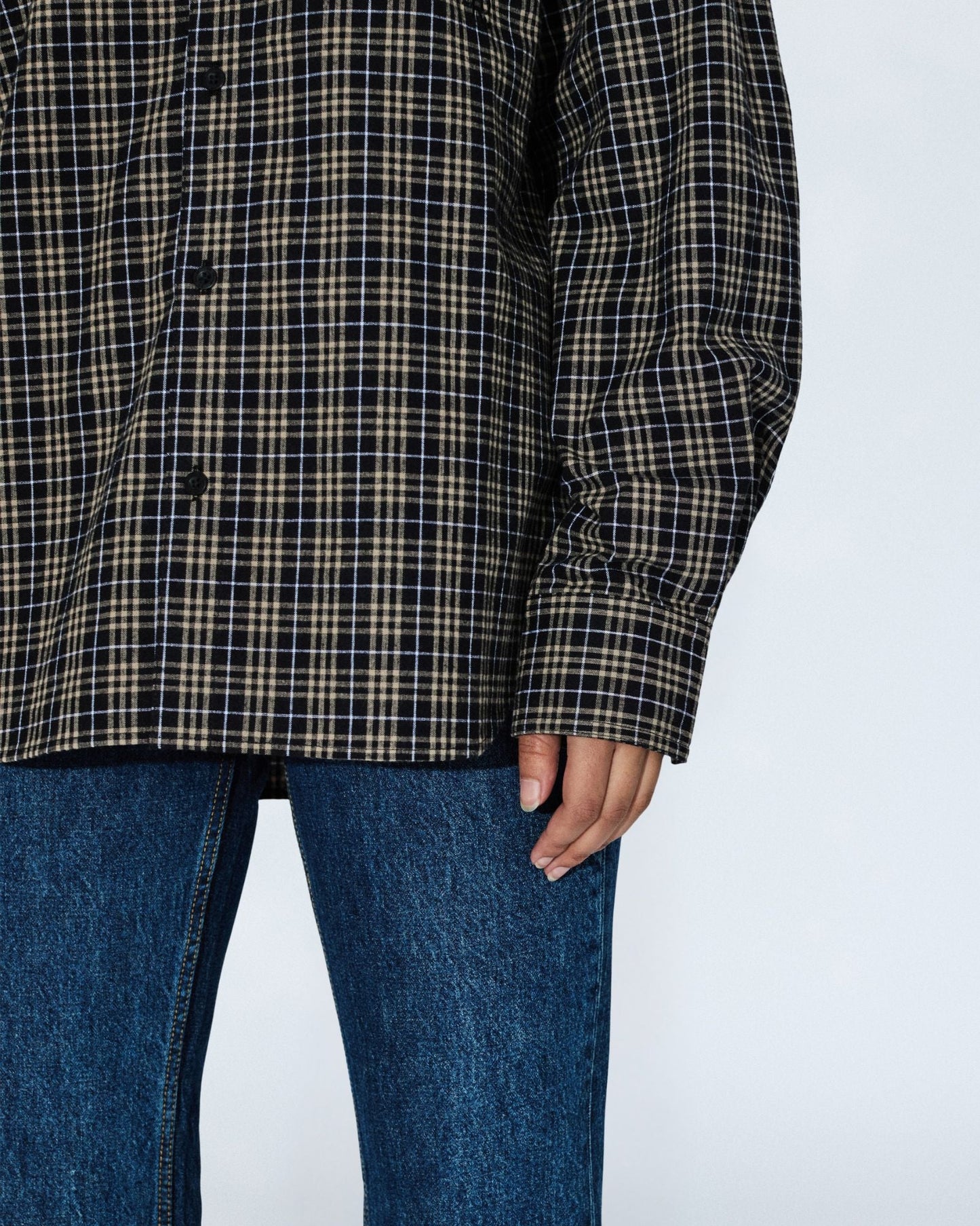 Wes Shirt - Black Summer Check