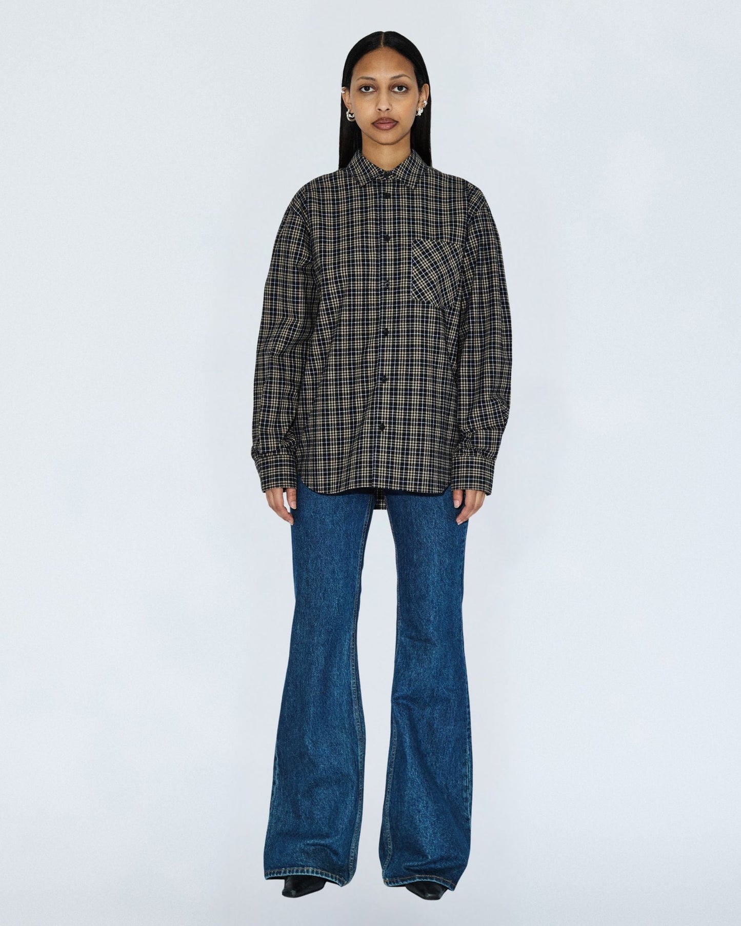 Wes Shirt - Black Summer Check