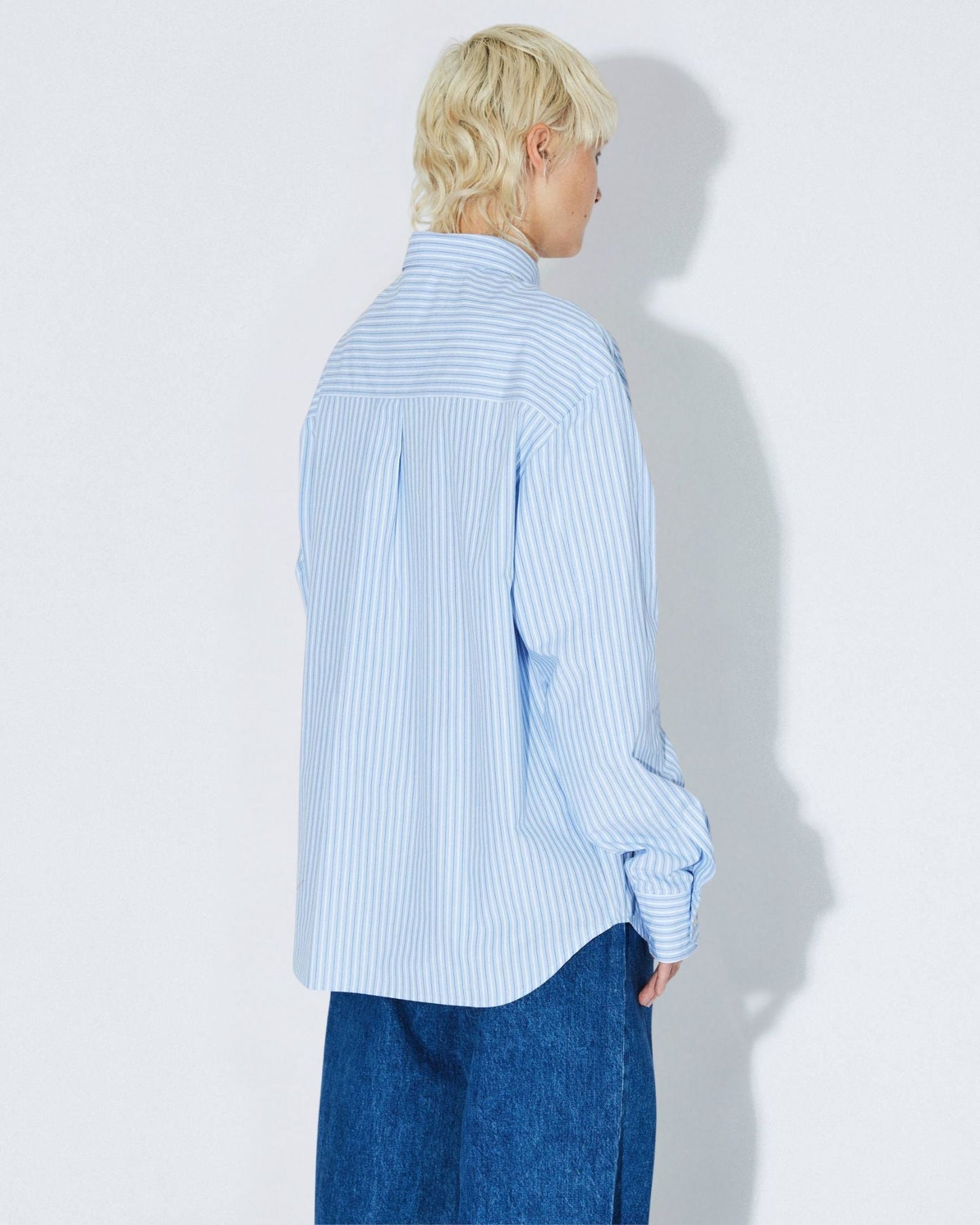 Wes Shirt - Lt Blue Stripe Draw