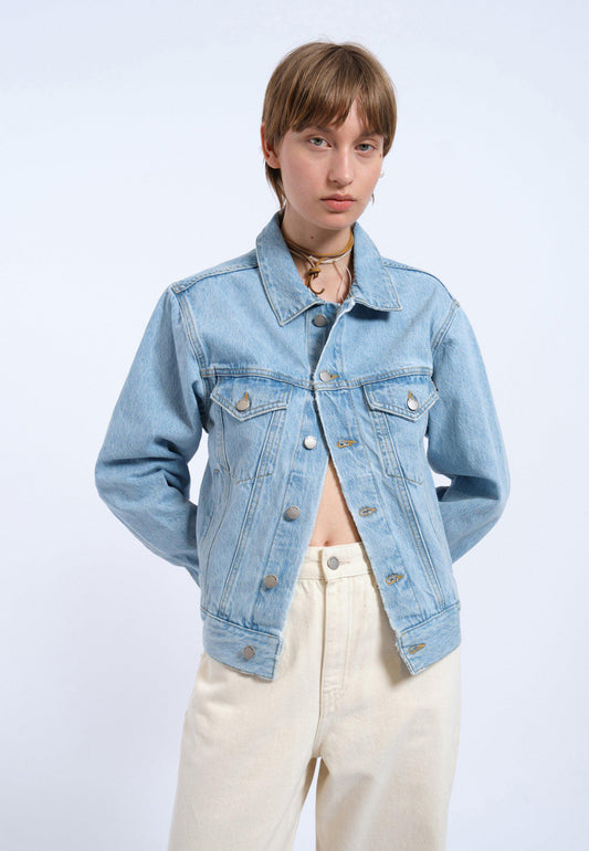 Joey Trucker Jacket - Stream Light Retro