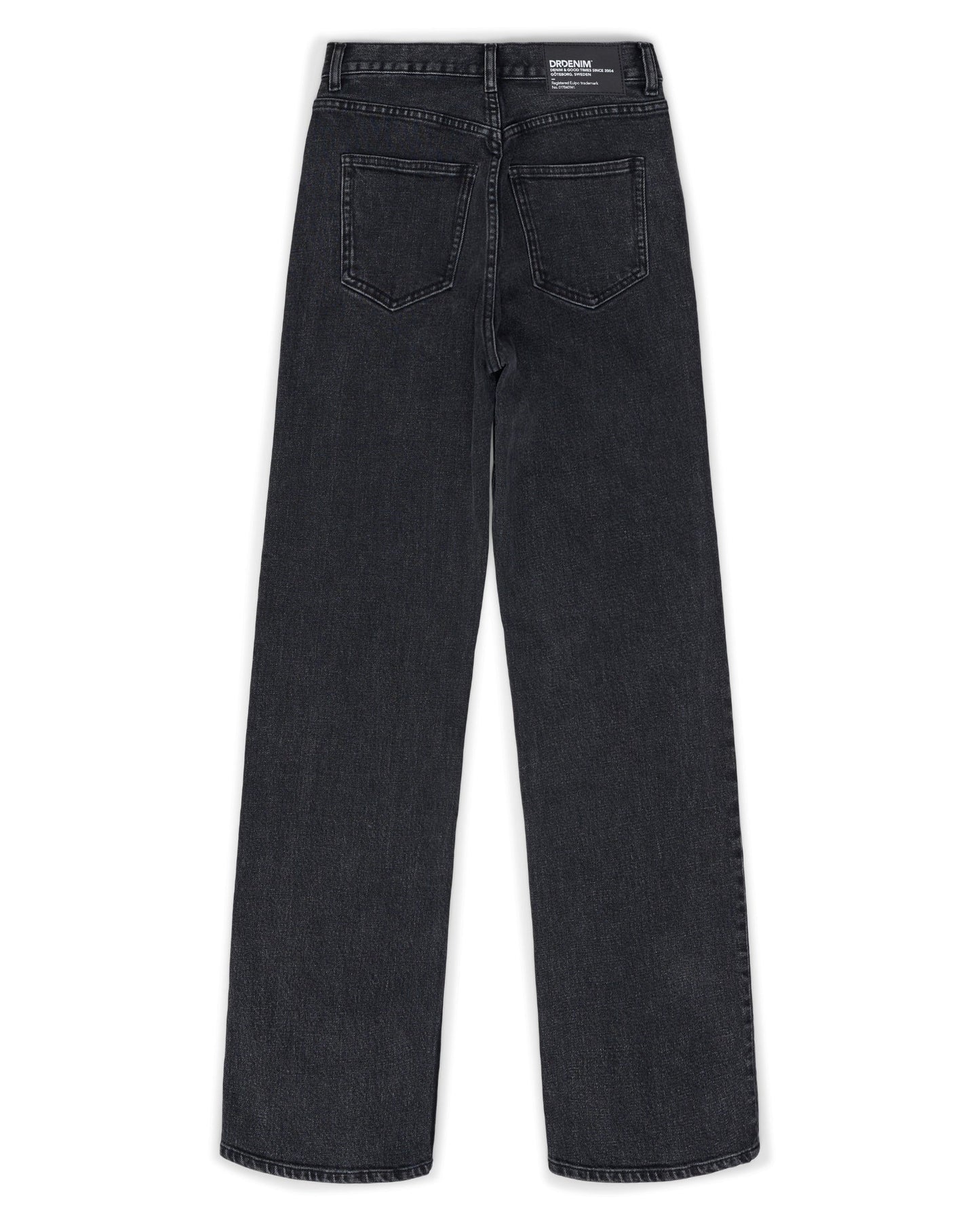 Echo High Straight Jeans - Tar Retro Black