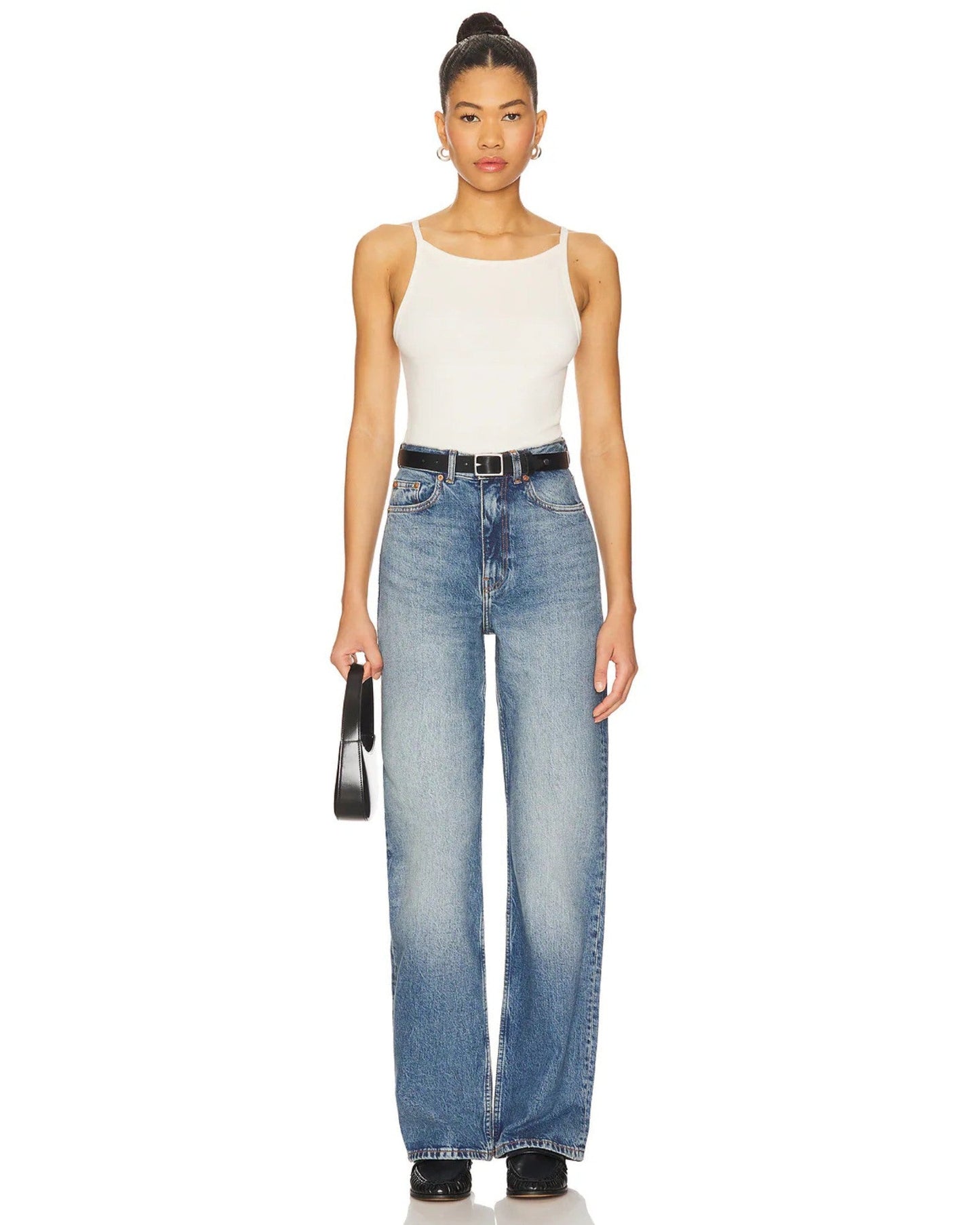 Echo High Straight Jeans - Bay Sky Fade