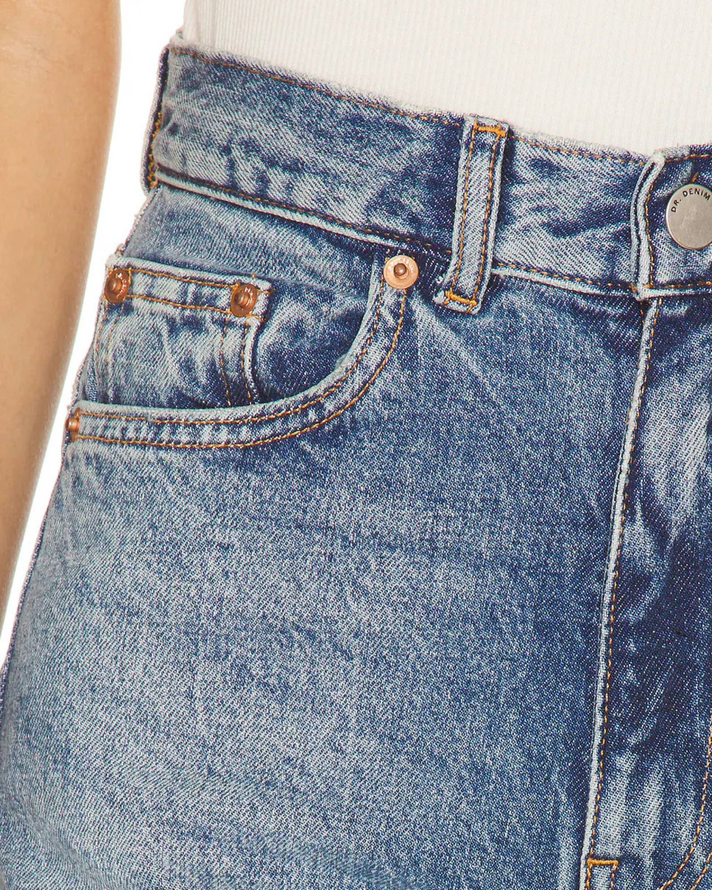 Echo High Straight Jeans - Bay Sky Fade