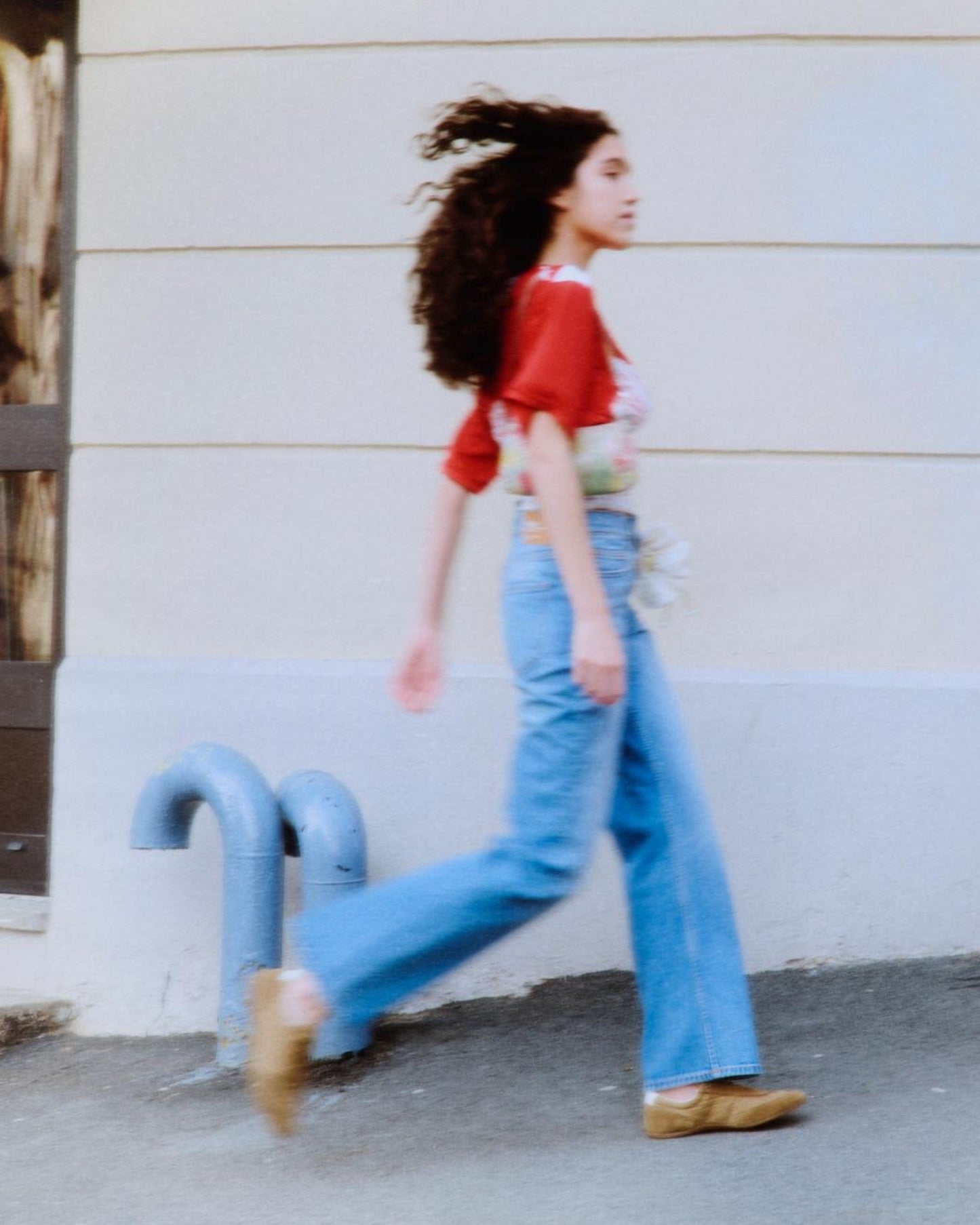 Echo High Straight Jeans - Bay Sky Fade