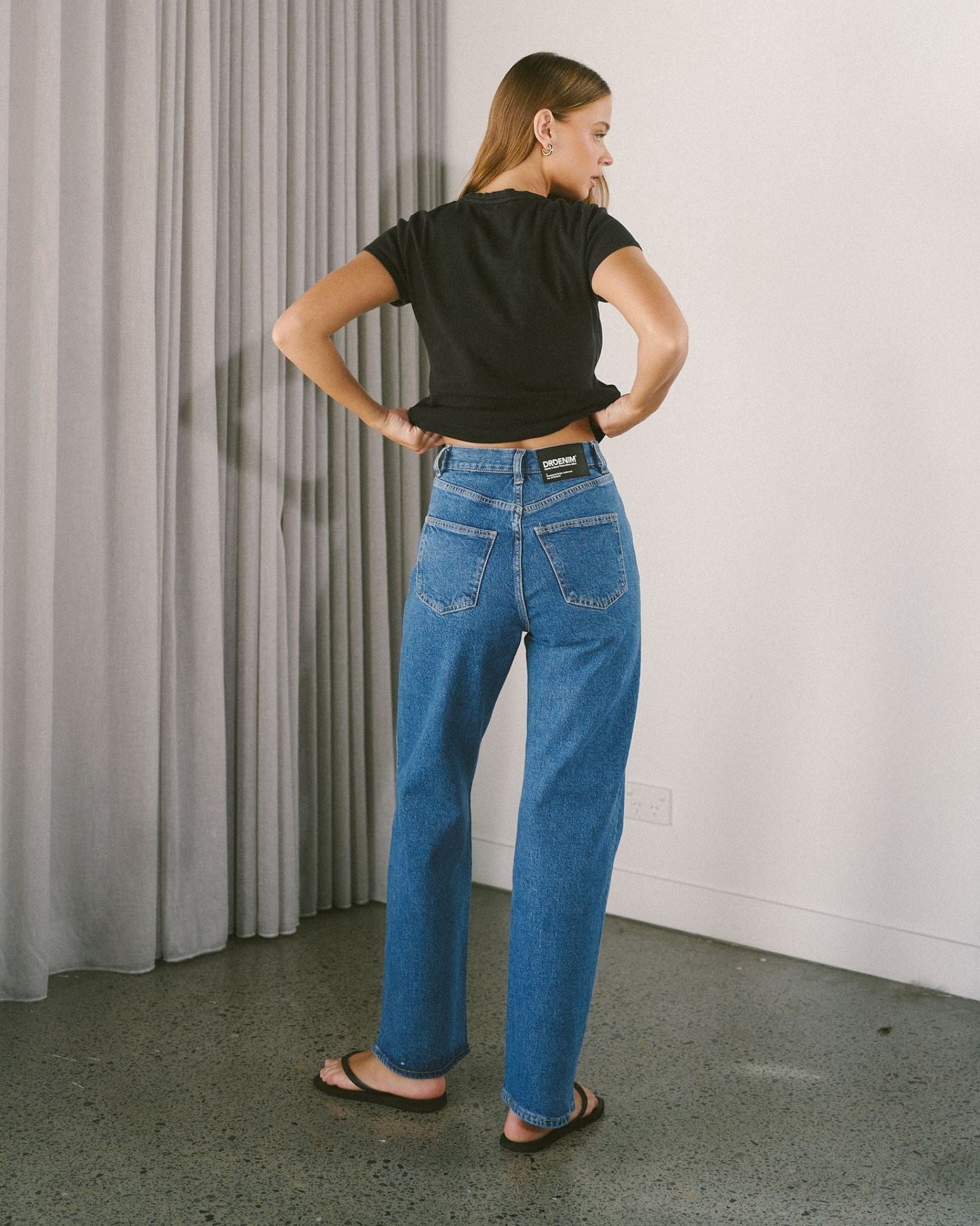 Echo High Straight Jeans - Bay Mid Retro