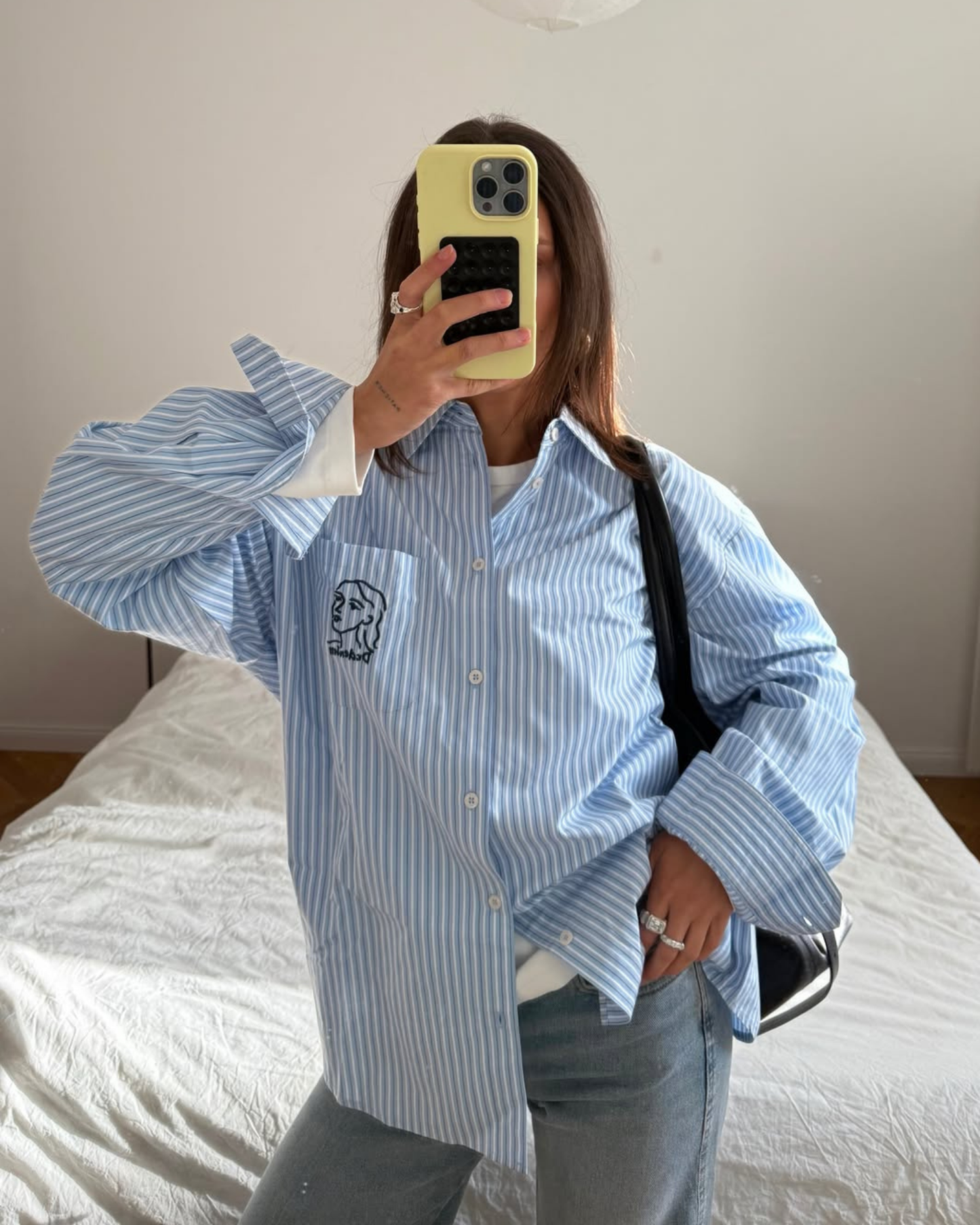 Wes Shirt - Lt Blue Stripe Draw