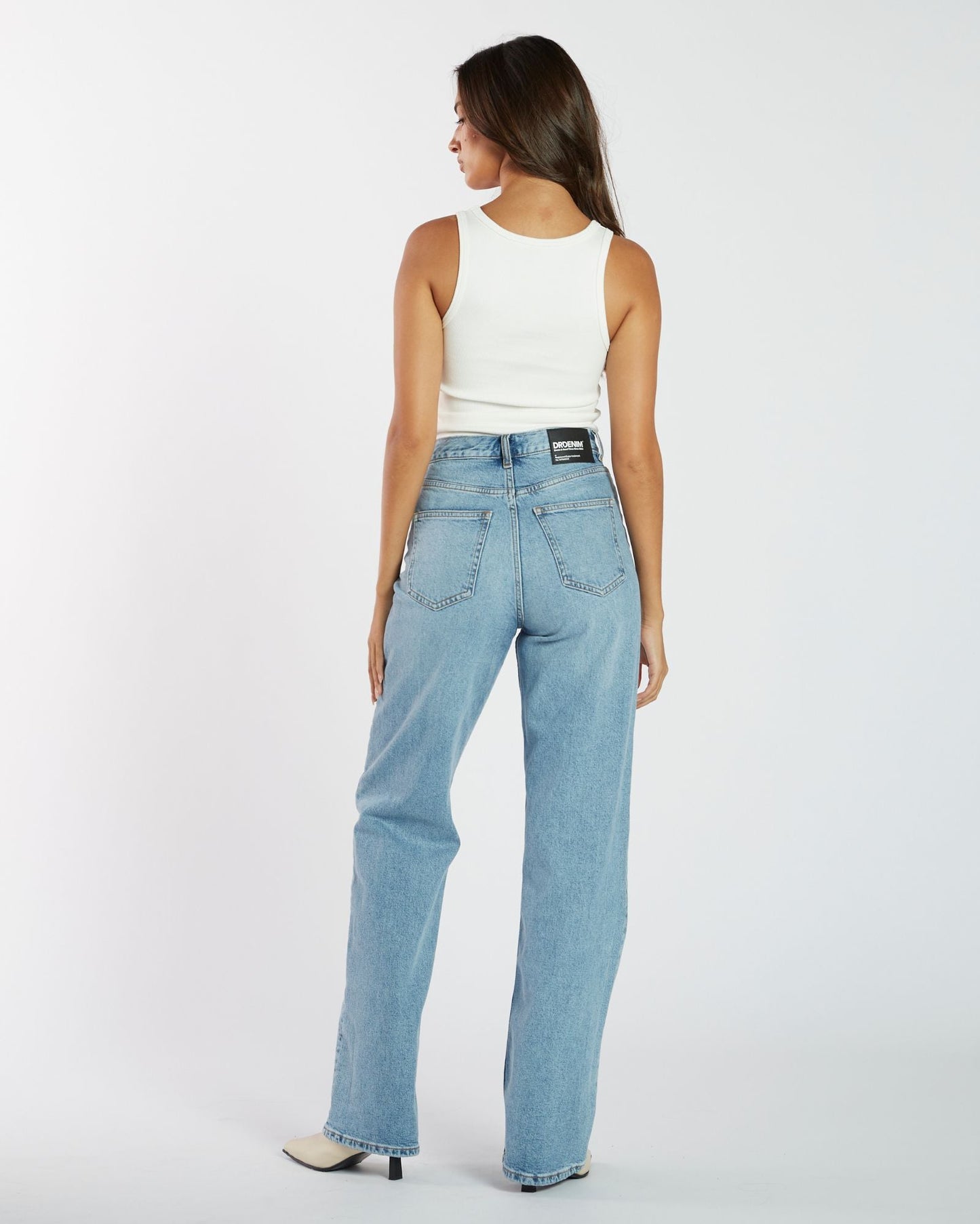 Echo High Straight Jeans - Bay Blue Jay