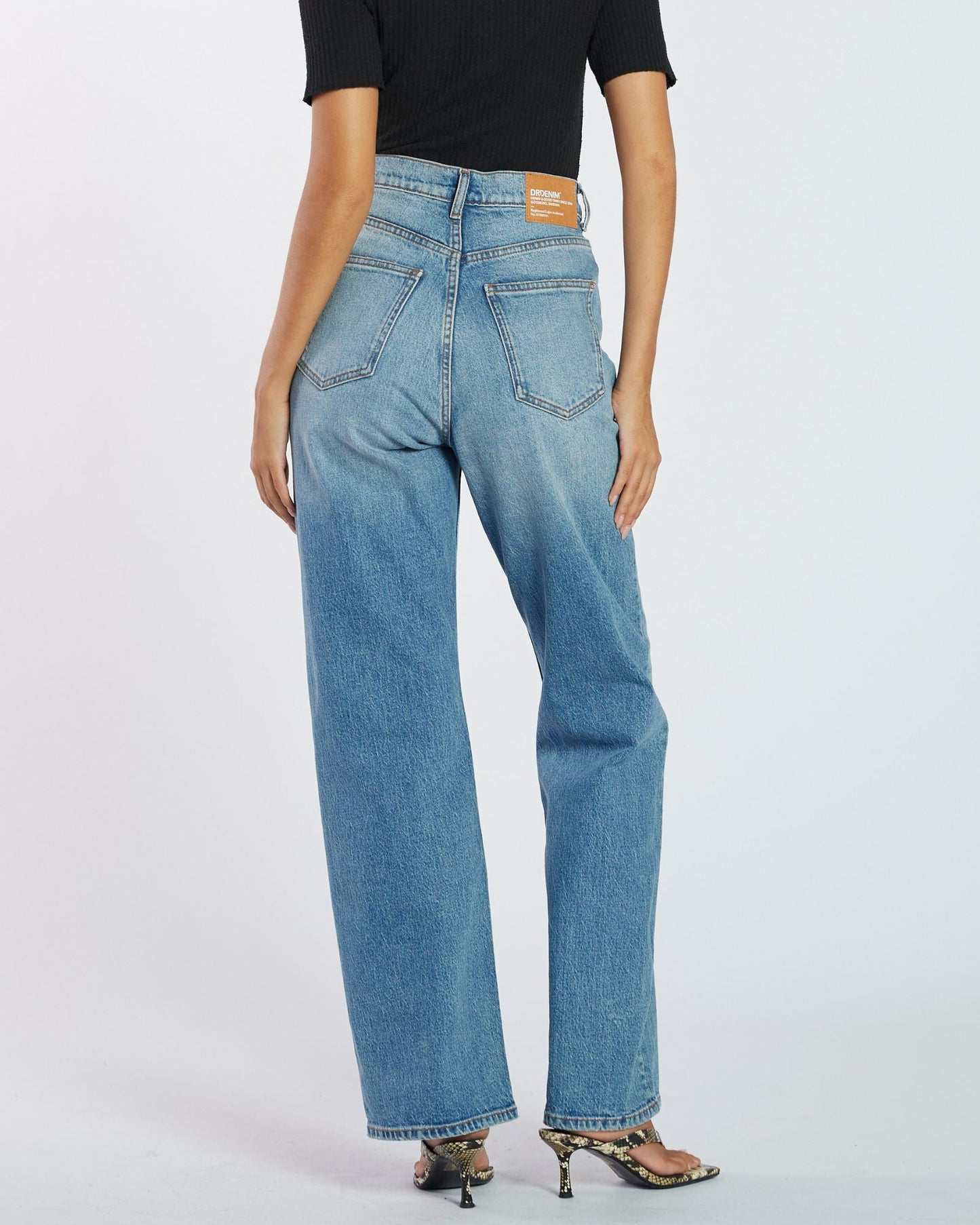 Echo High Straight Jeans TALL - Bay Sky Fade