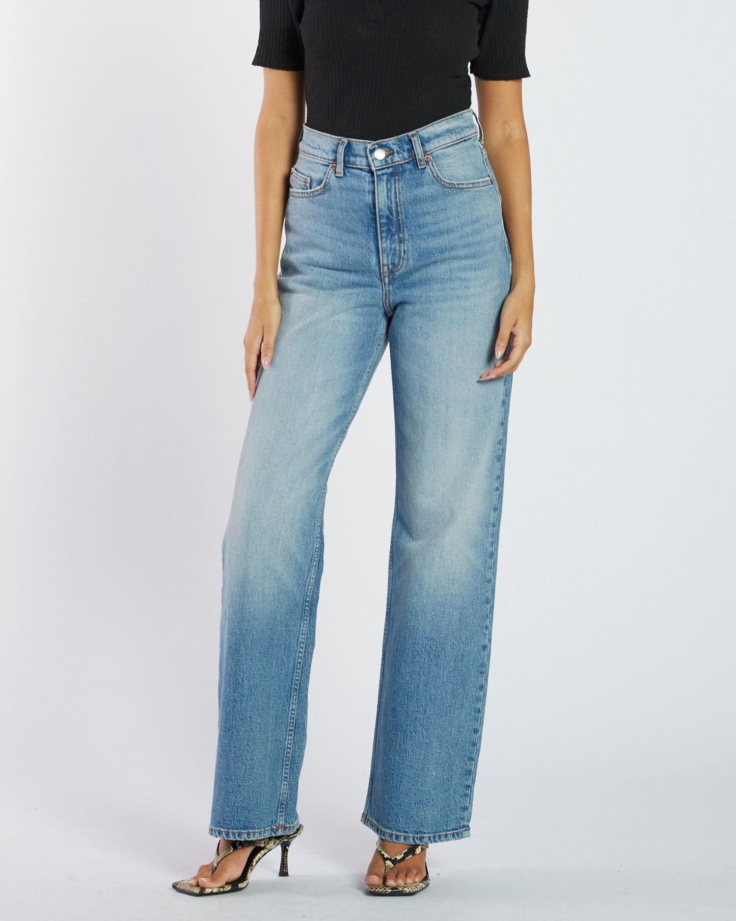 Echo High Straight Jeans TALL - Bay Sky Fade